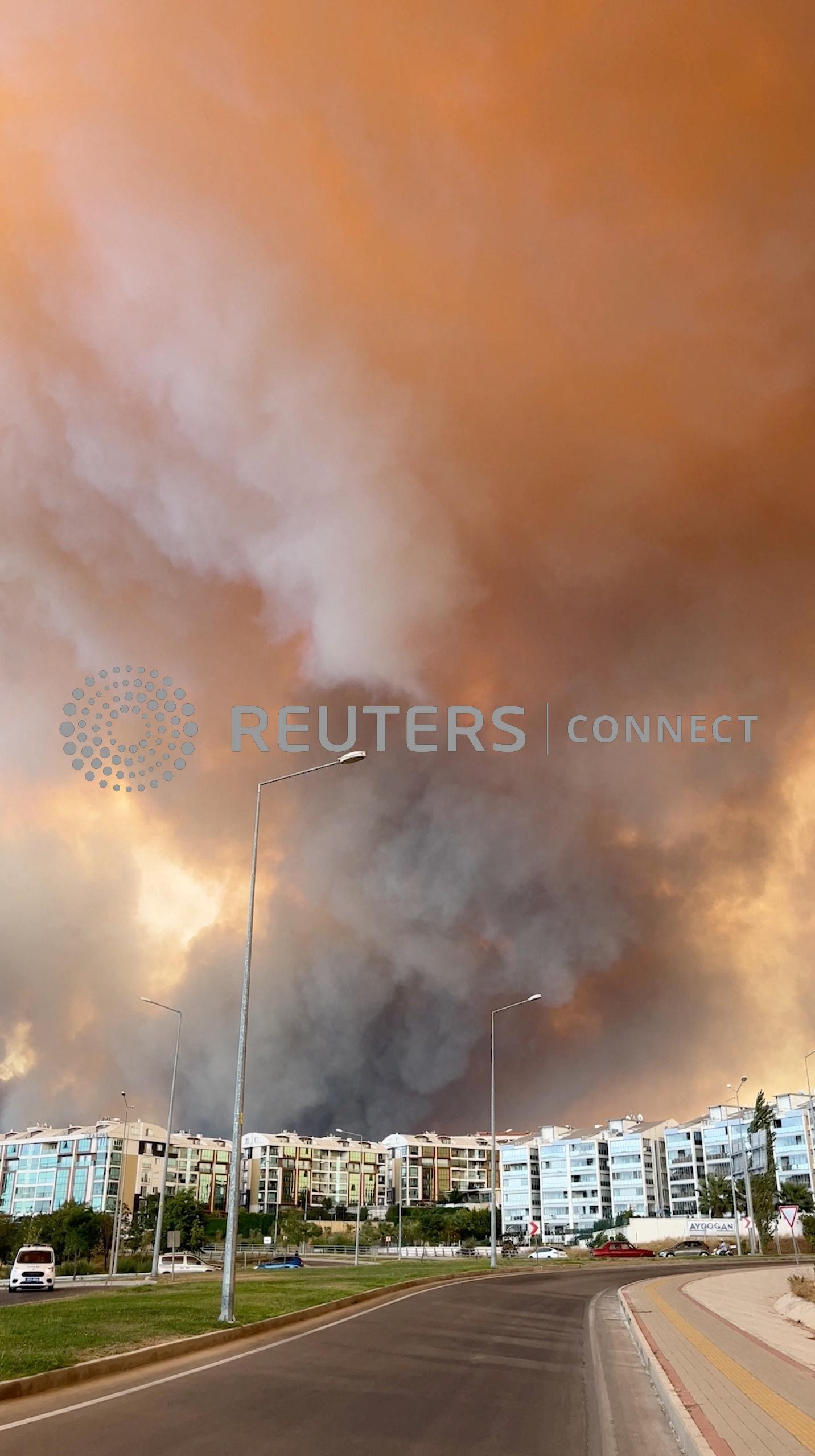 Un incendio forestal en Canakkale, Turqua, el 22 de agosto de 2023.