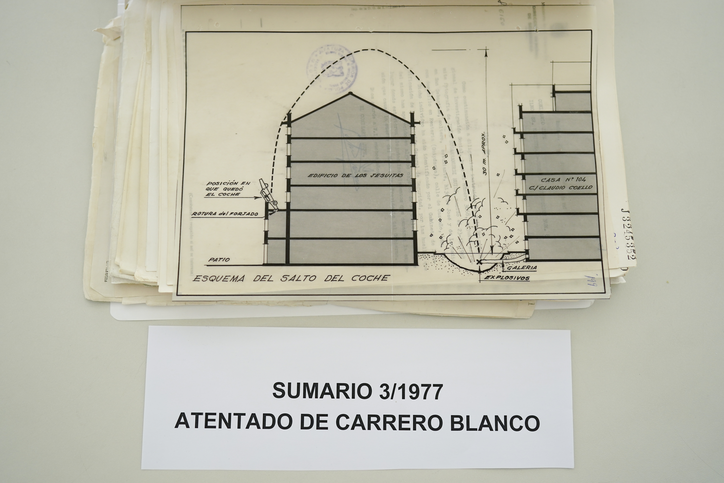 Una infografía incluida en el sumario del atentado contra Carrero Blanco.