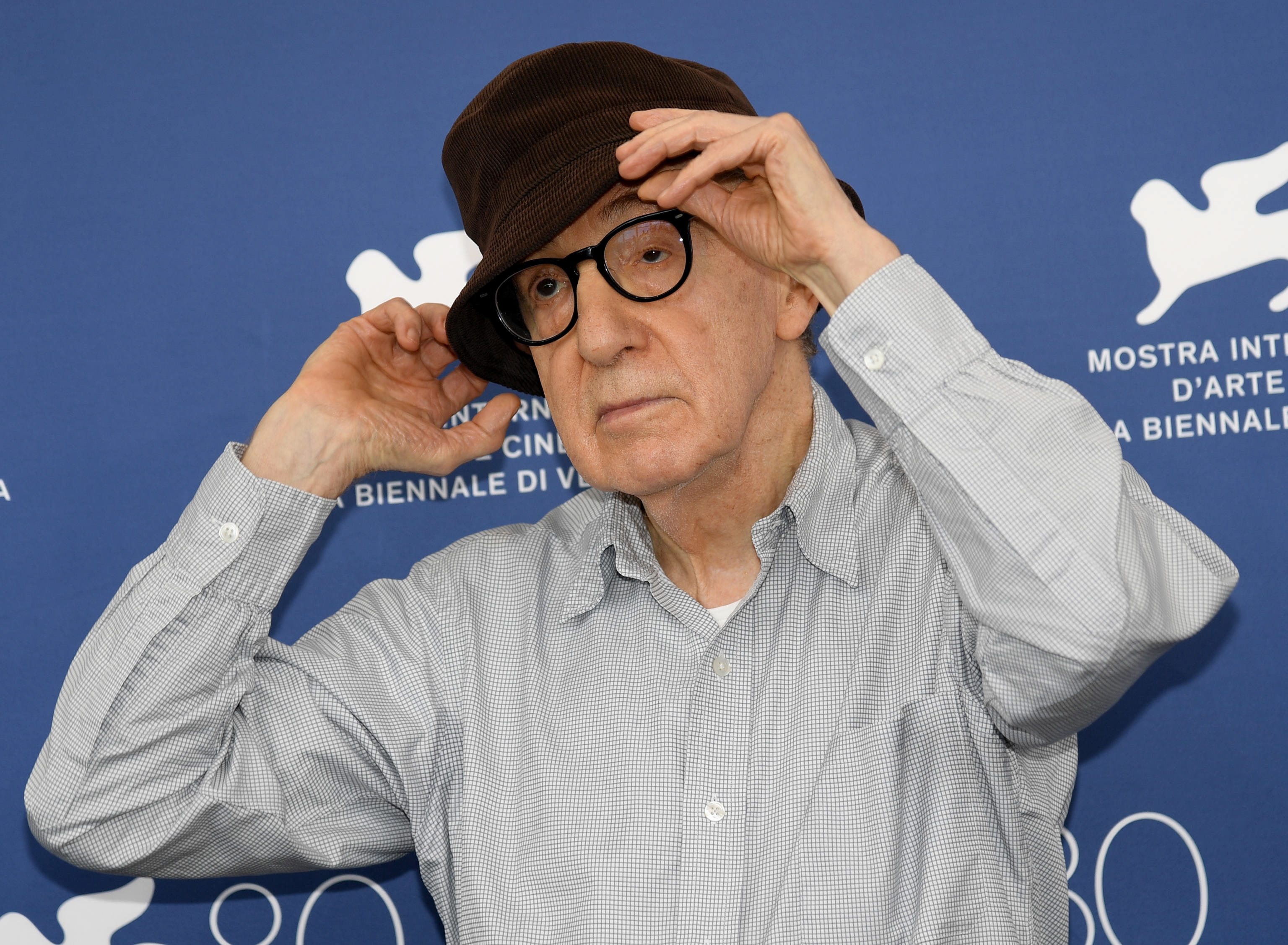 El director Woody Allen en la presentación de 'Golpe de suerte'.