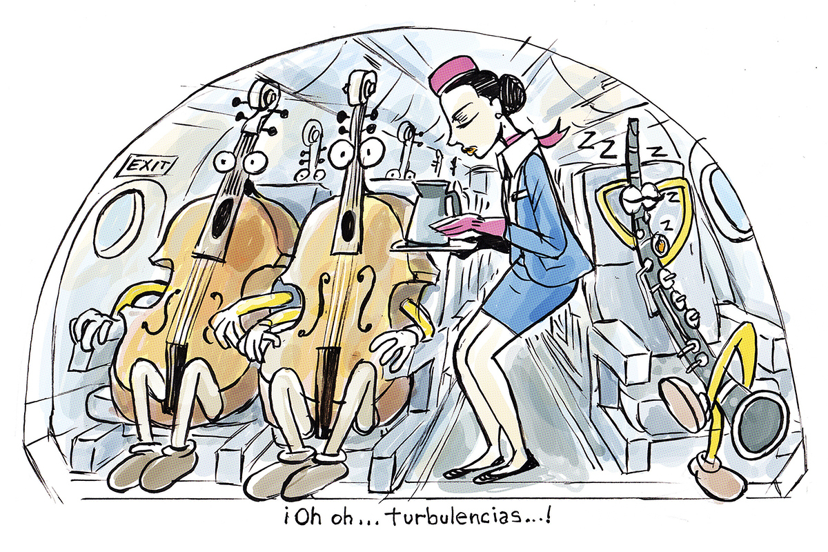 Con la música a otra parte: la odisea de viajar con instrumentos