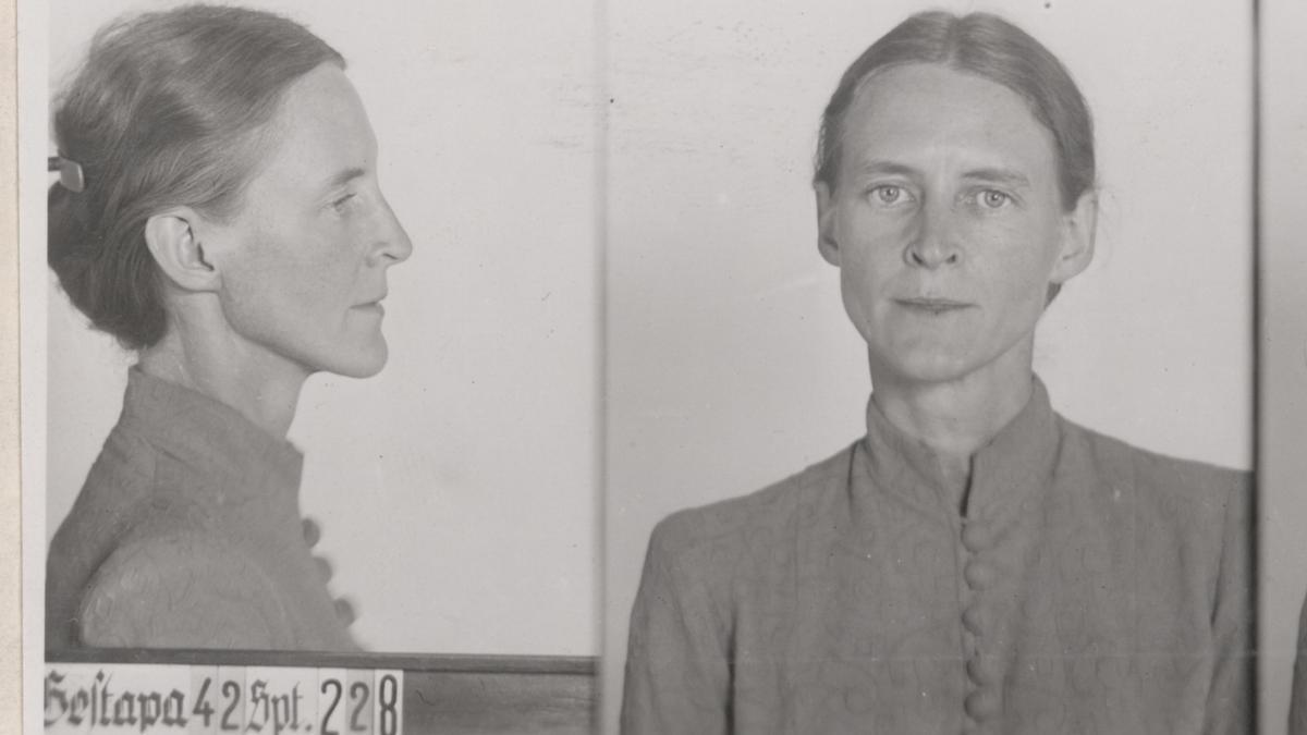 Ficha policial de Mildred Harnack en la Gestapo.