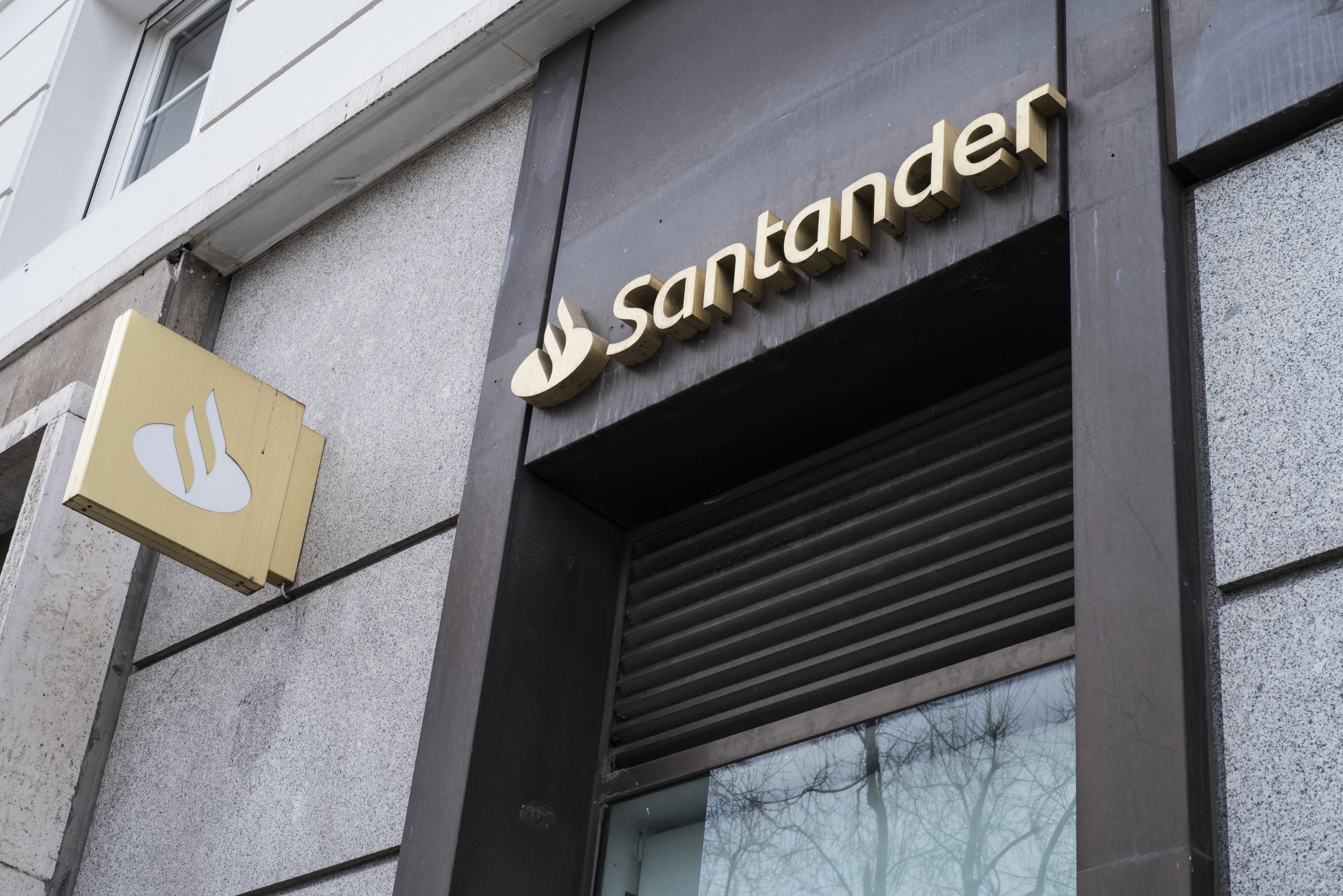 Sucursal de Banco Santander en Madrid.