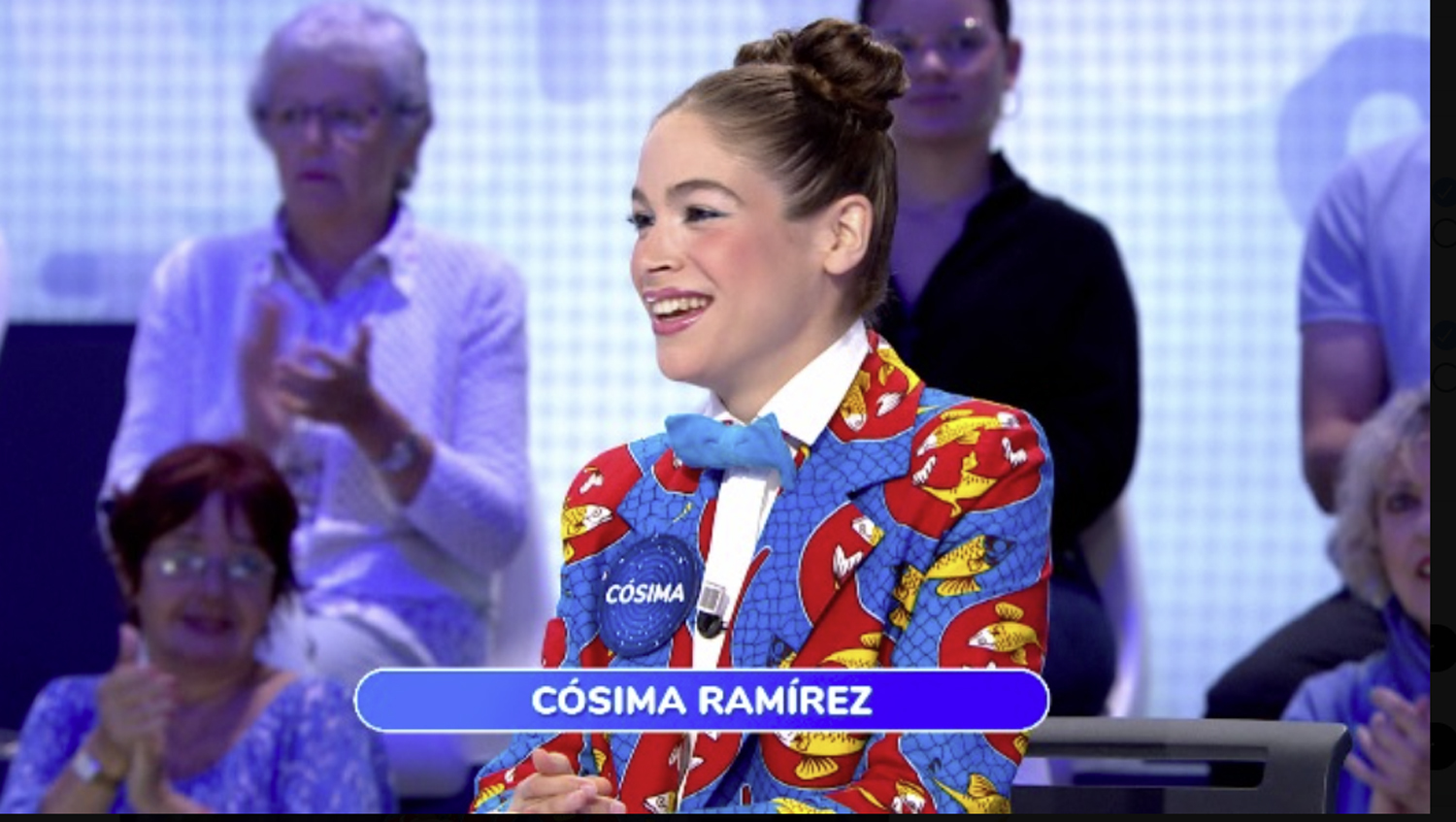 Csima Ramrez participando en Pasapalabra.