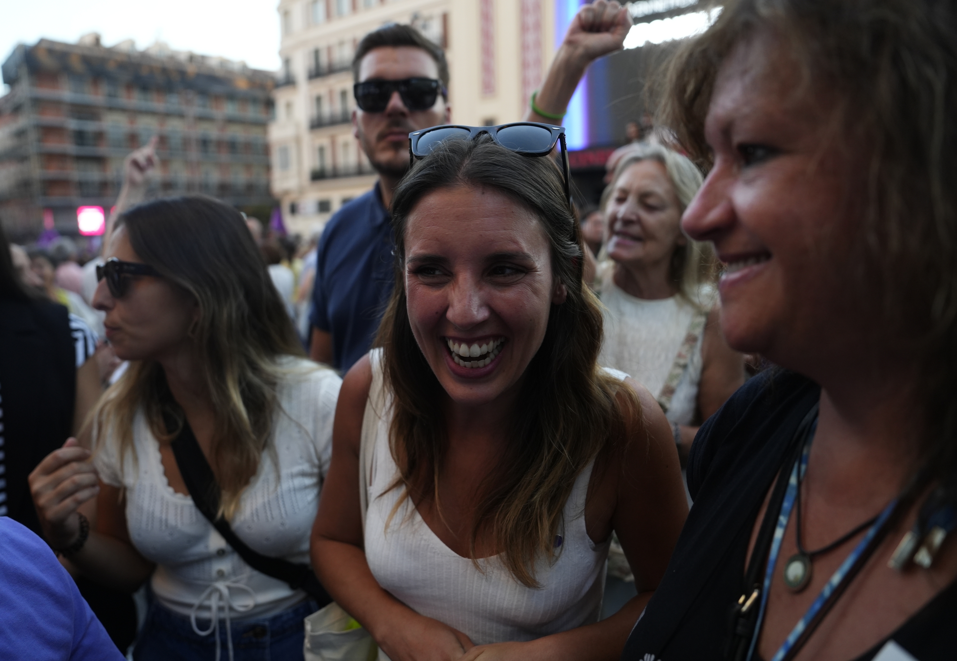 Irene Montero, ministra de Igualdad, en una manifestacin en Madrid en agosto pasado.