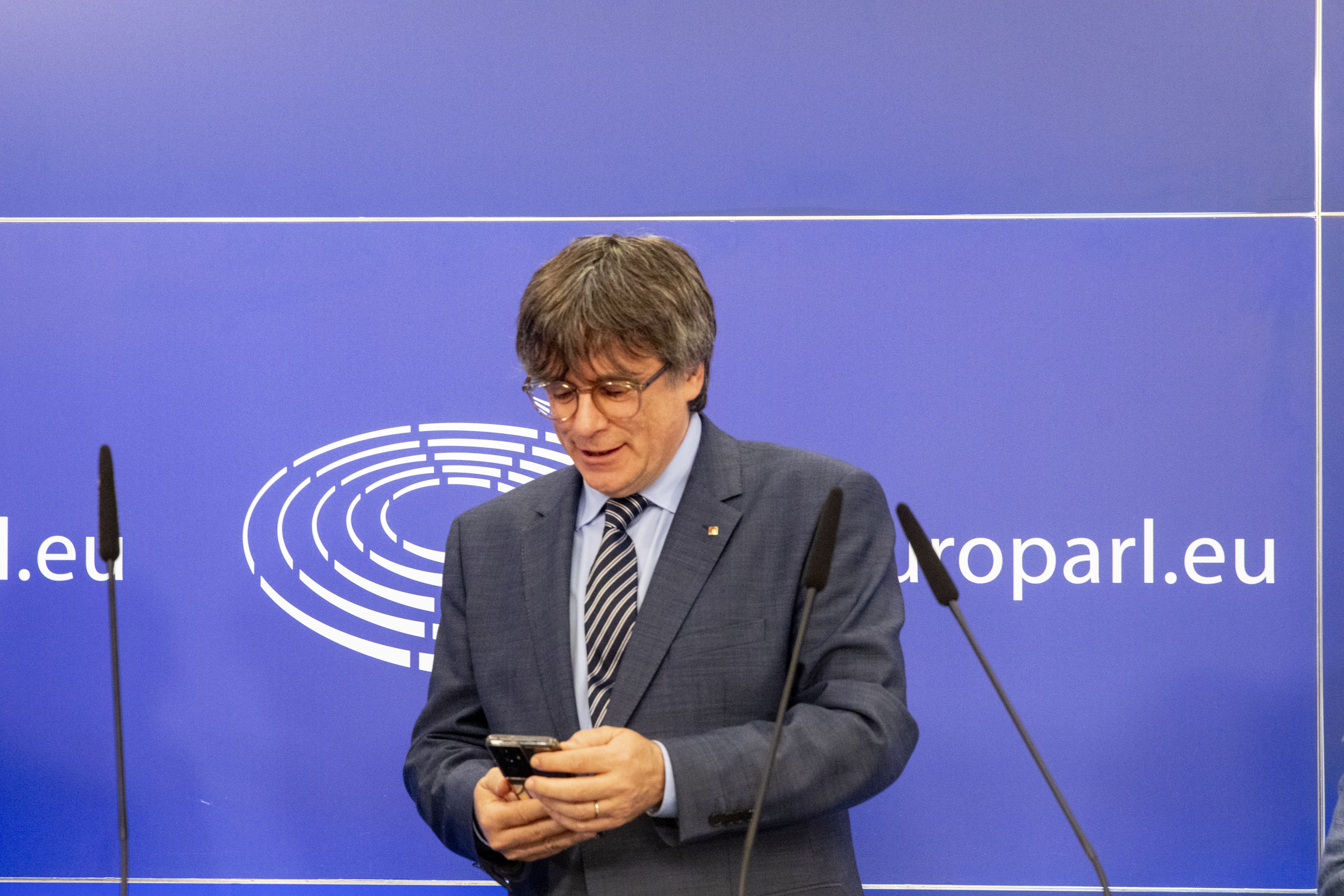 Puigdemont, en una comparecencia en Bruselas el pasado julio.