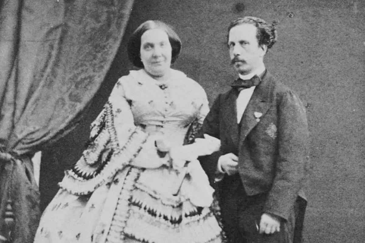 La reina Isabel II y su marido, Francisco de Ass de Borbn.