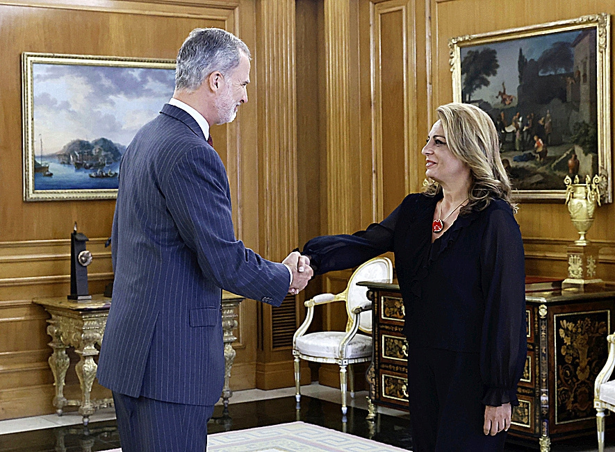 Felipe VI recibe a  Cristina Valido García (Coalición Canaria).