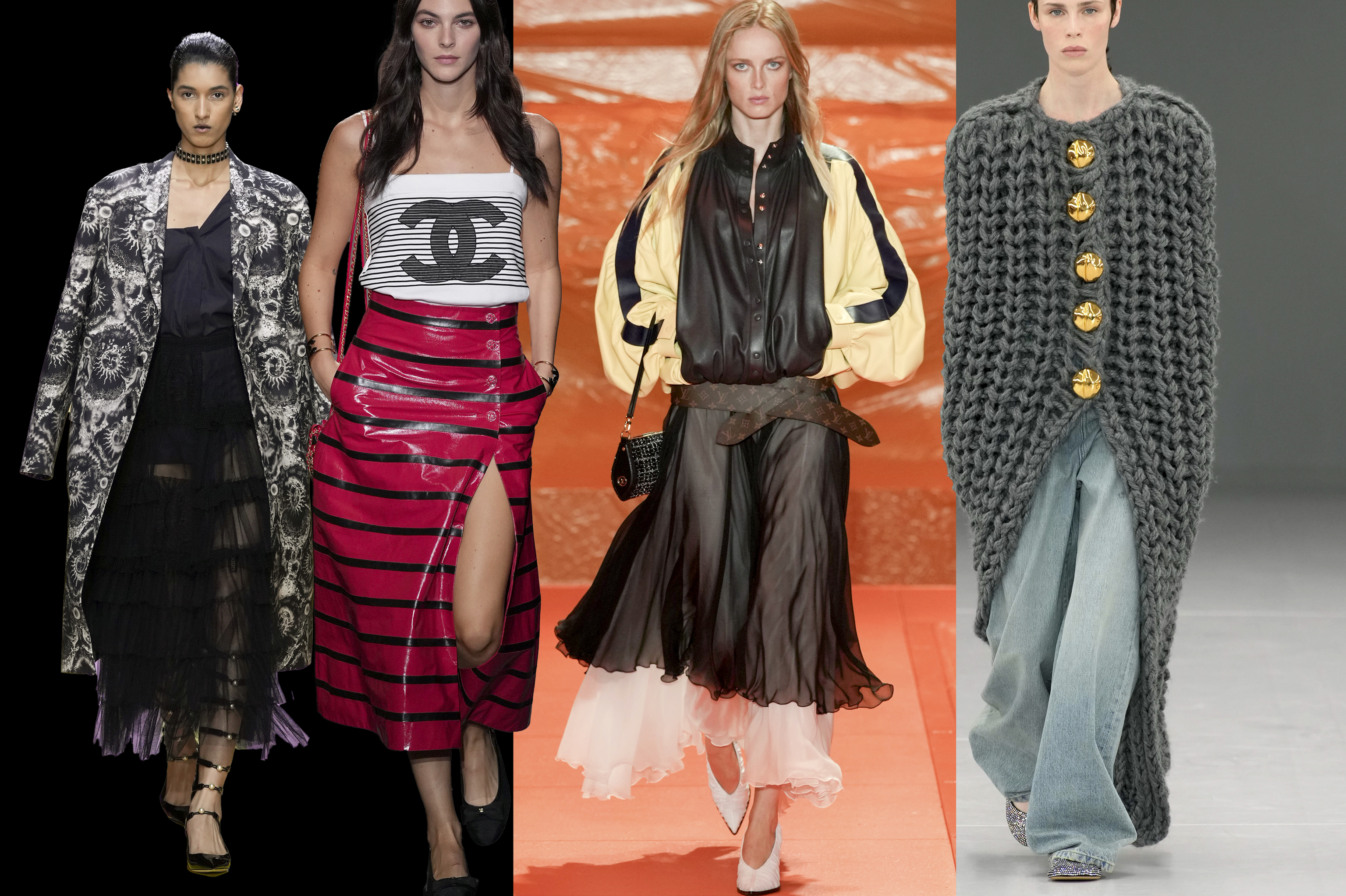 Looks de los desfiles de Dior, Chanel, Louis Vuitton y Loewe.
