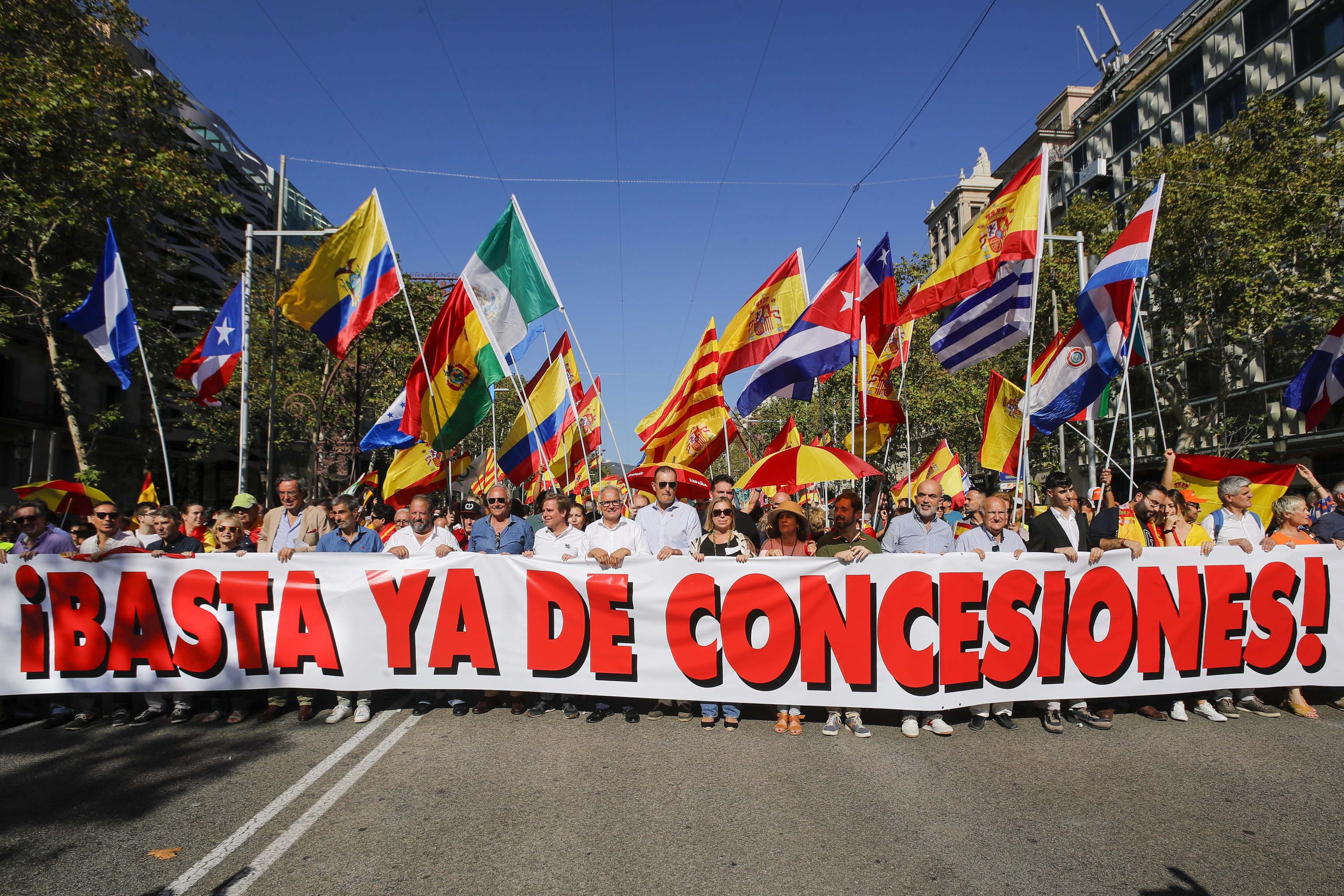 Manifestacin en Barcelona por el 12-O