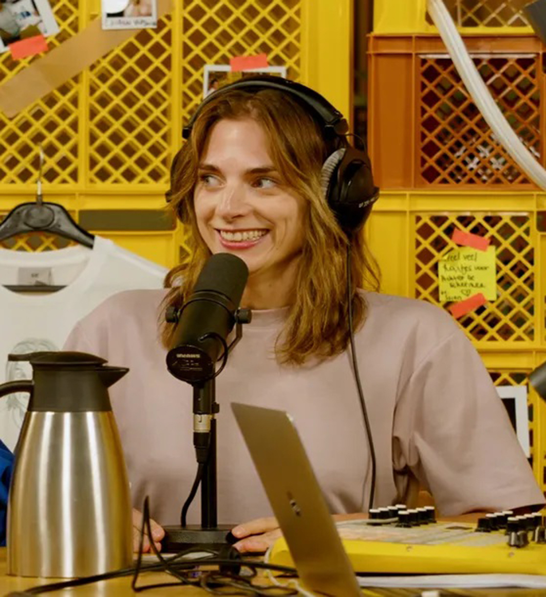 Elisabeth Lucie Baeten, en el programa de radio 'Entre bastidores'.