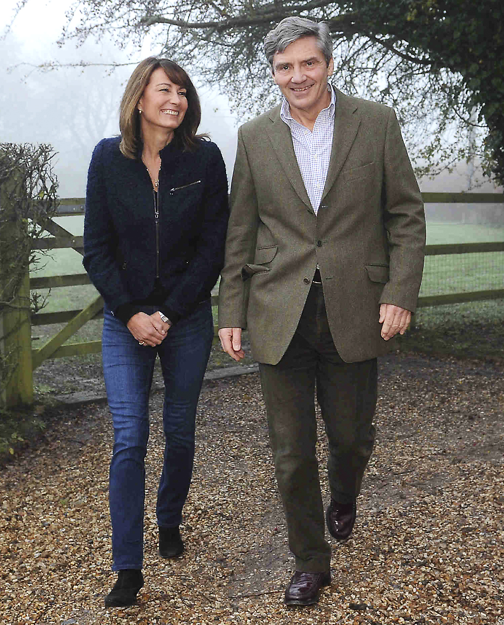 Carole y Michael Middleton, los padres de Kate.