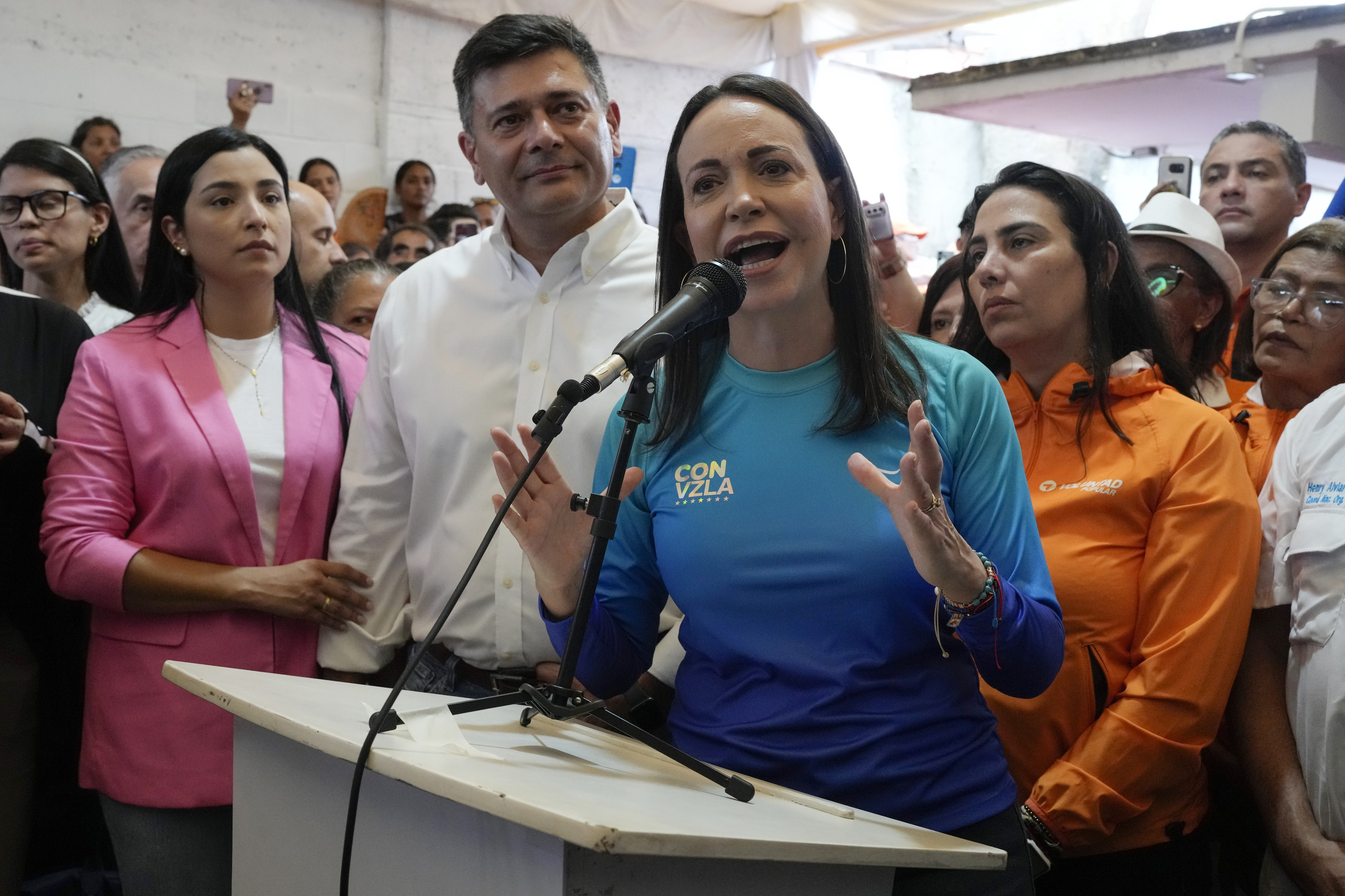 María Corina Machado, aspirante a candidata opositora.