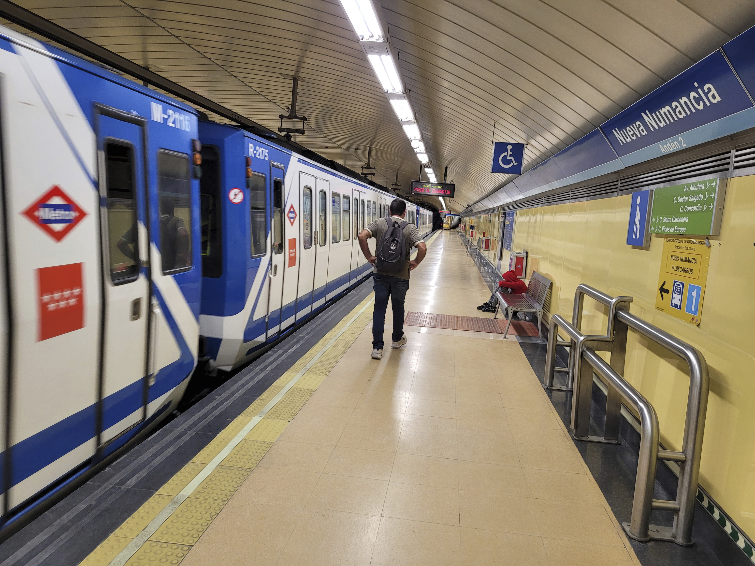 Un tren del Metro de Madrid.