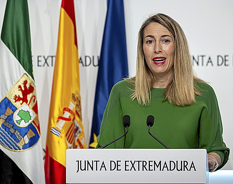 Mara Guardiola, presidenta de la Junta de Extremadura