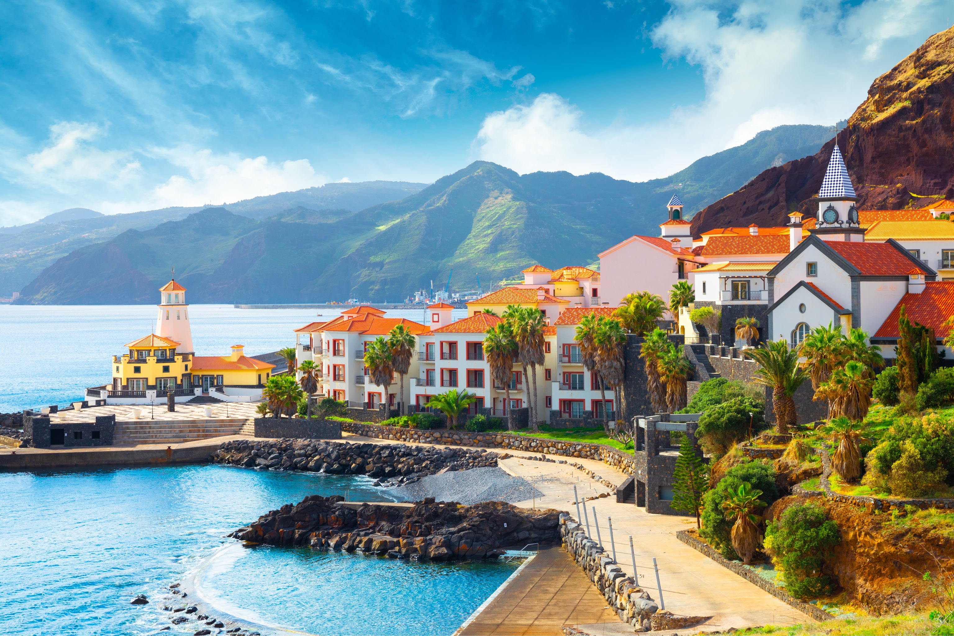 Colorido paisaje de la isla de Madeira.
