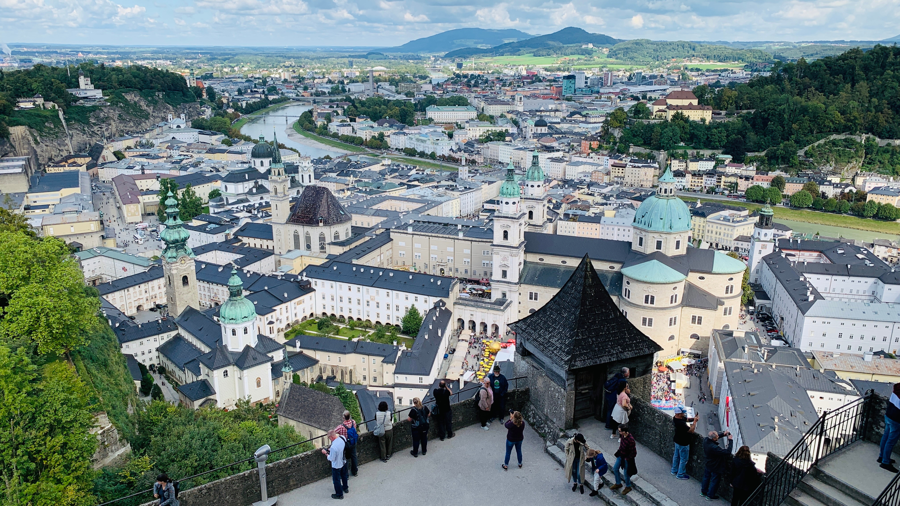 Vista de Salzburgo desde la fortaleza