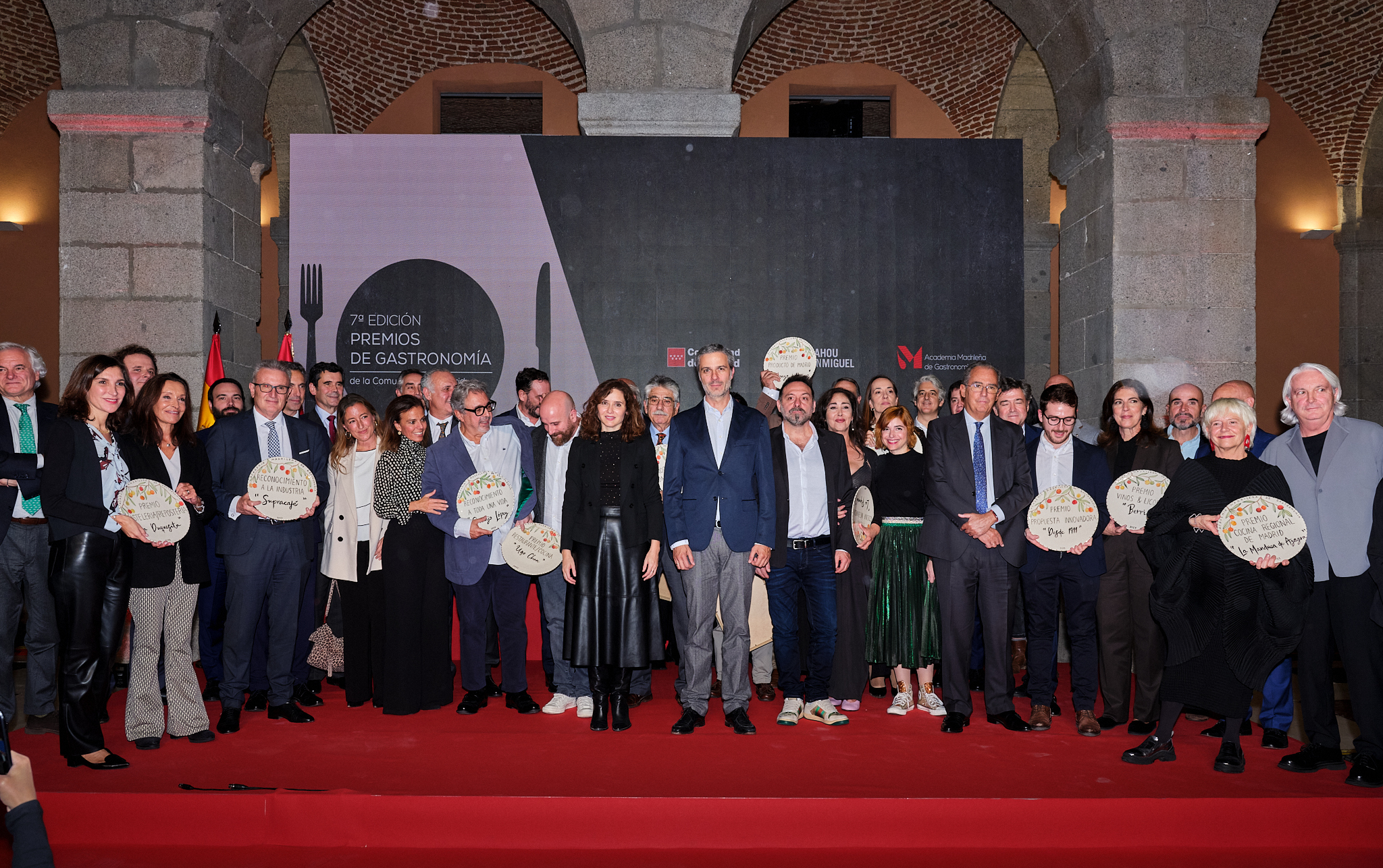 Su primer acto institucional: Premios de Gastronomía de la Comunidad de Madrid
