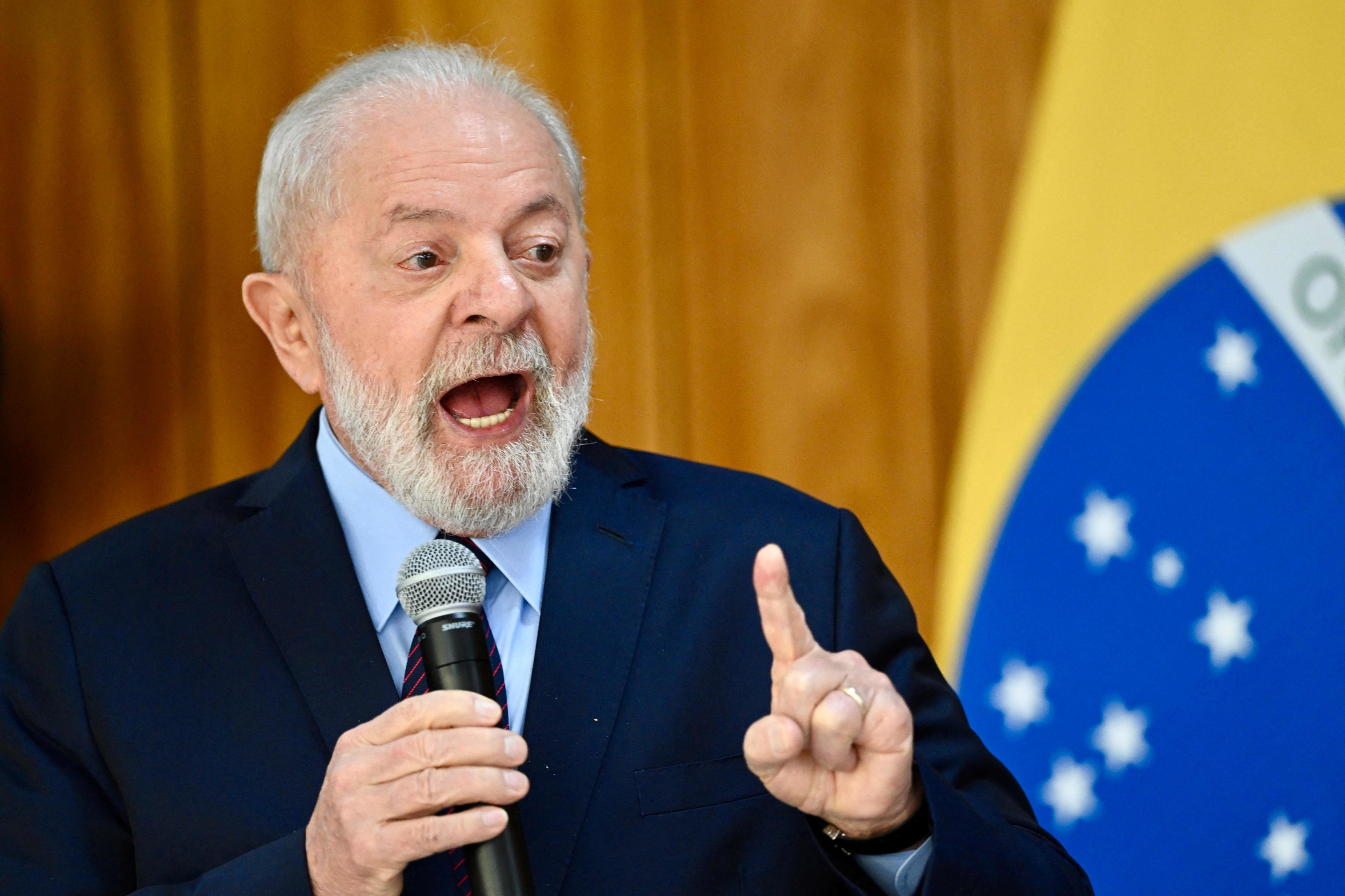 Luiz Inácio Lula da Silva en un desayuno con periodistas el pasado lunes en Brasilia.