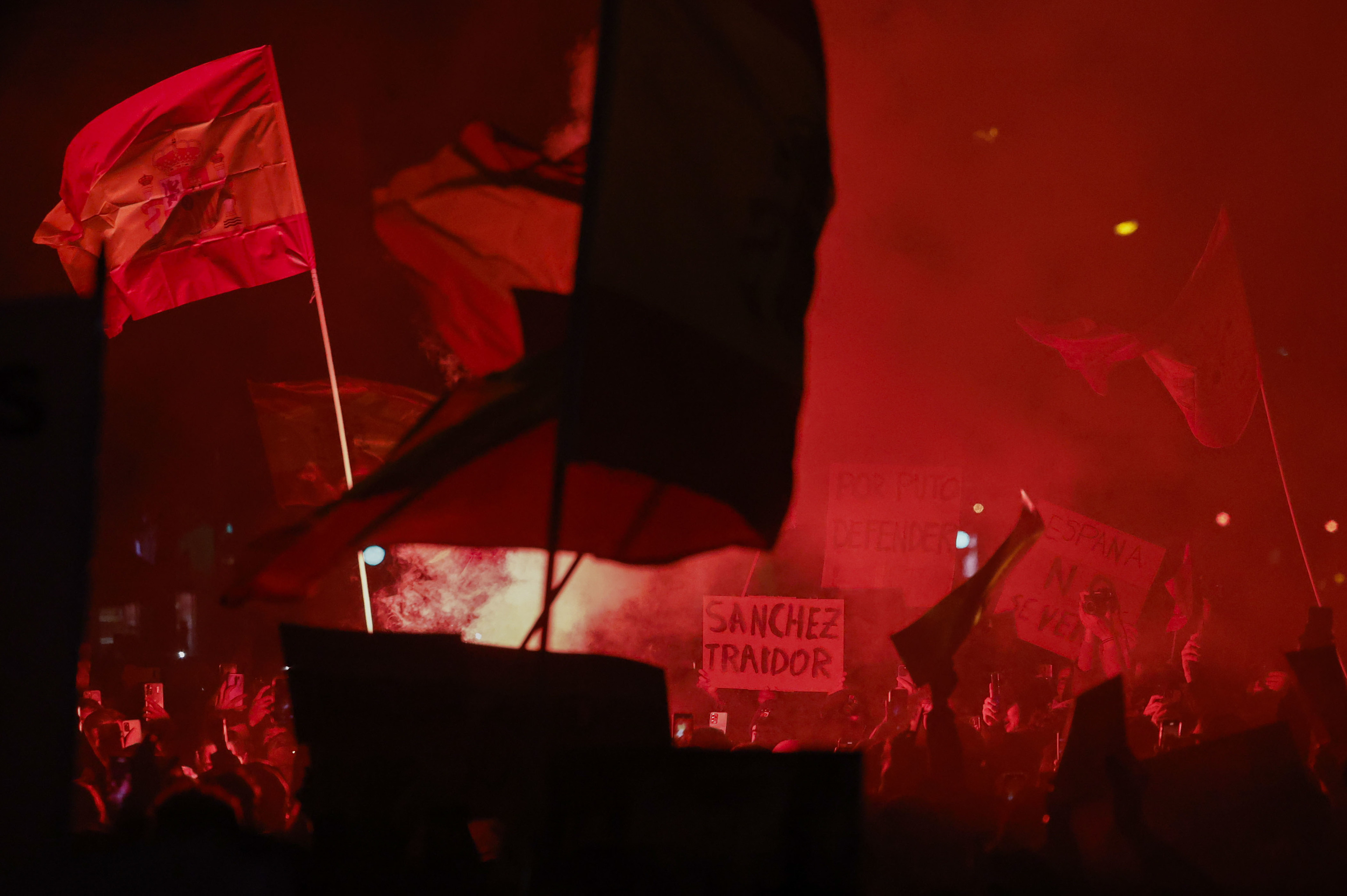 Manifestaciones en Madrid contra los pactos de Sánchez y la amnistía ...