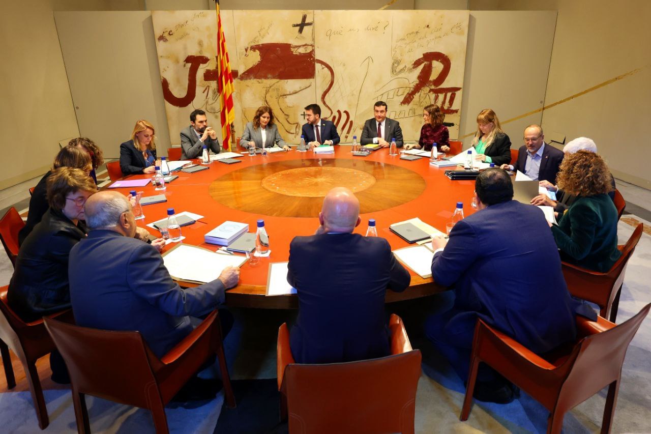 Reunión del Gobierno catalán el pasado martes.