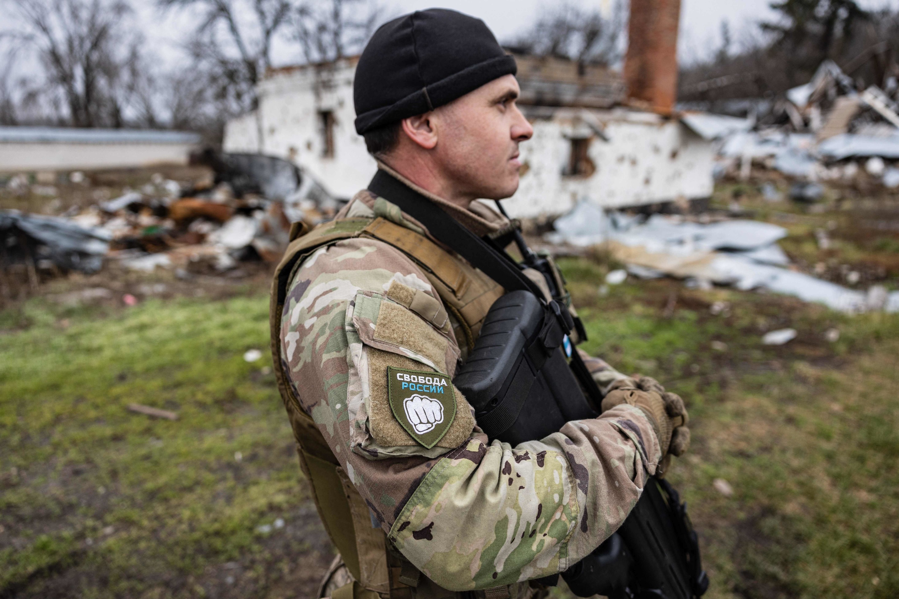 Un combatiente ruso en filas ucranianas.