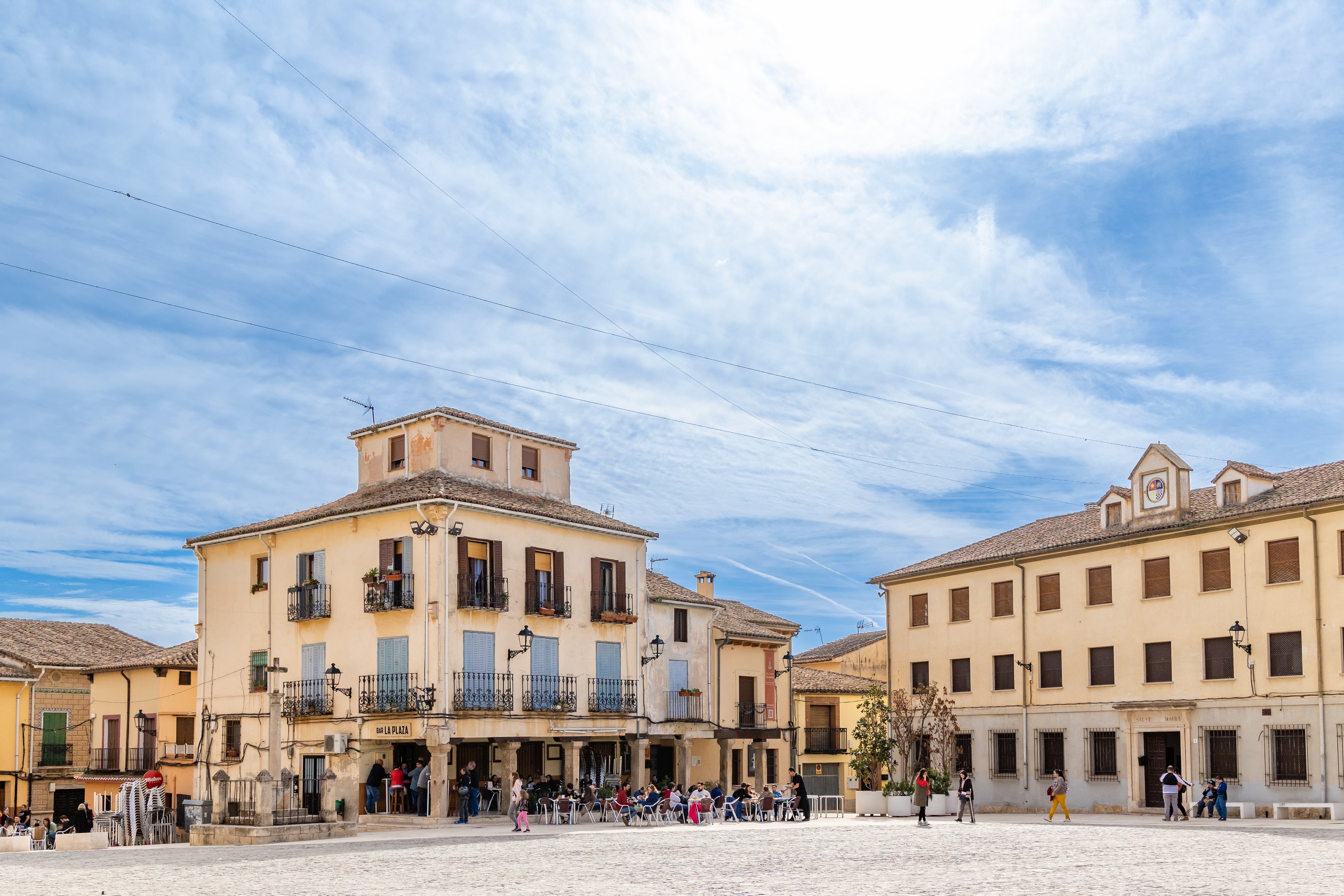 La plaza Mayor del conjunto de Torrelaguna.