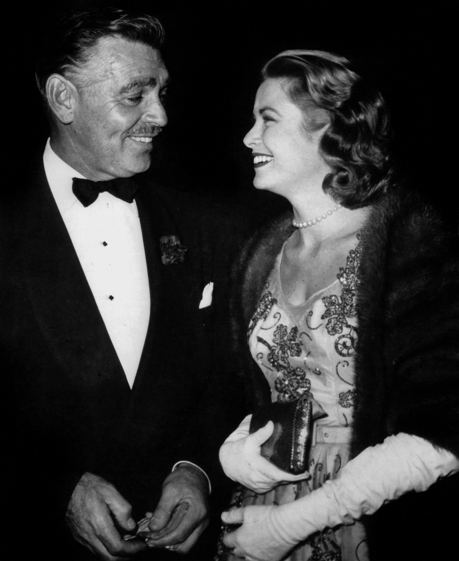 Con su amigo Clark Gable.