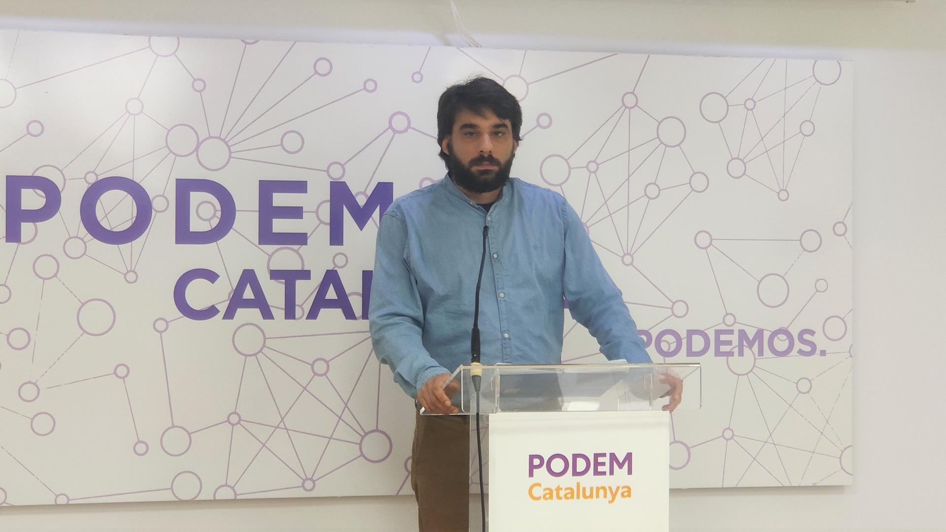 Lucas Ferro, portavoz de Podemos Cataluña