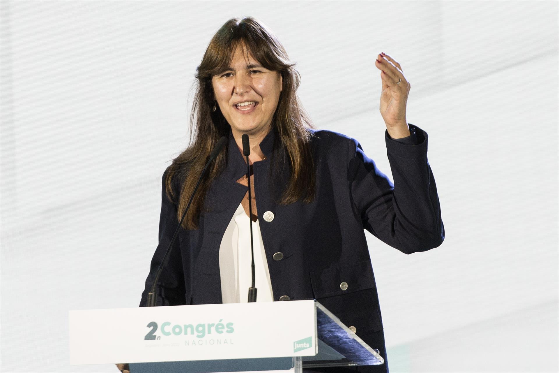 La presidenta de Junts per Catalunya, Laura Borré