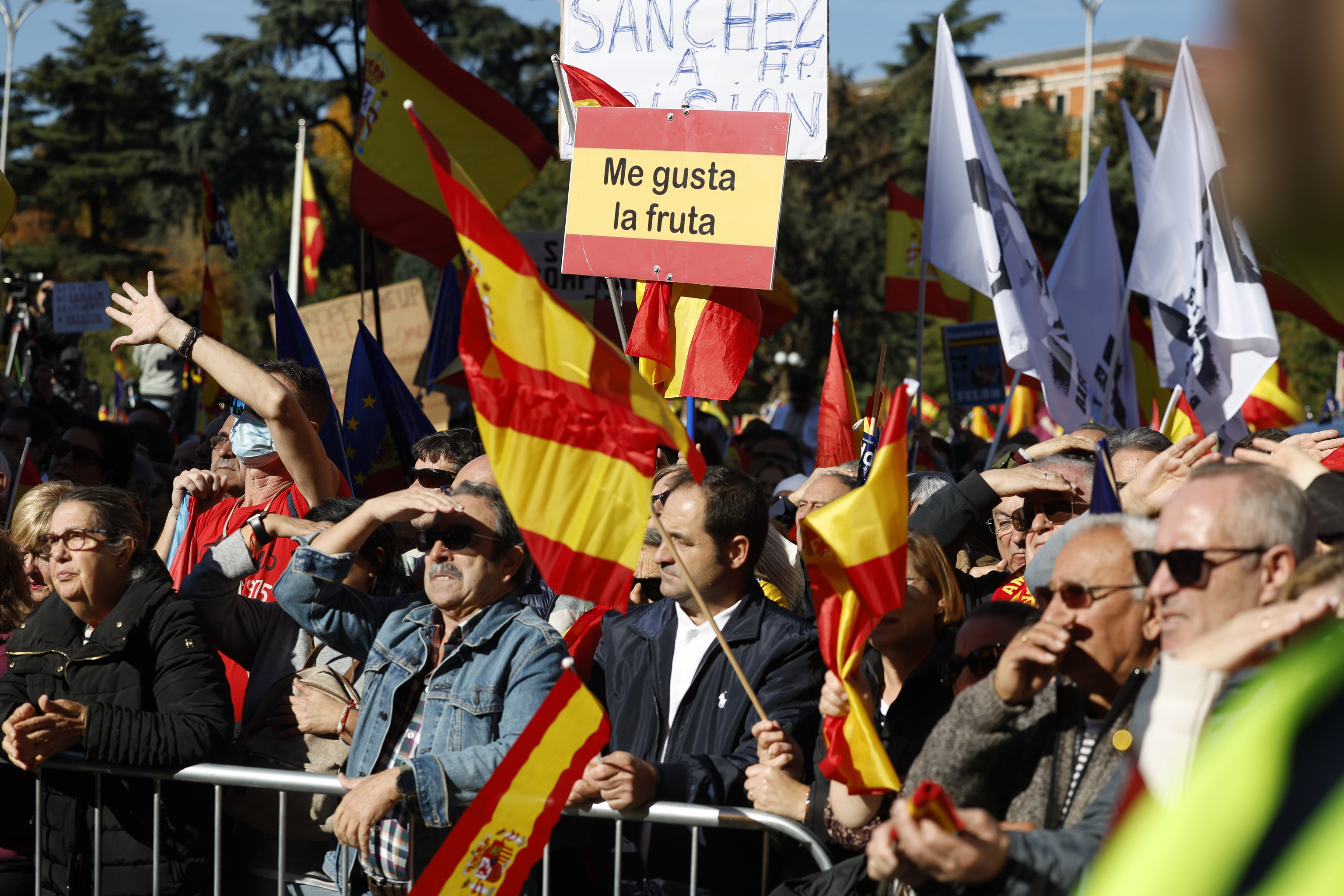 Miles de personas protestan en Madrid contra la amnistía - Foto 2 de 23