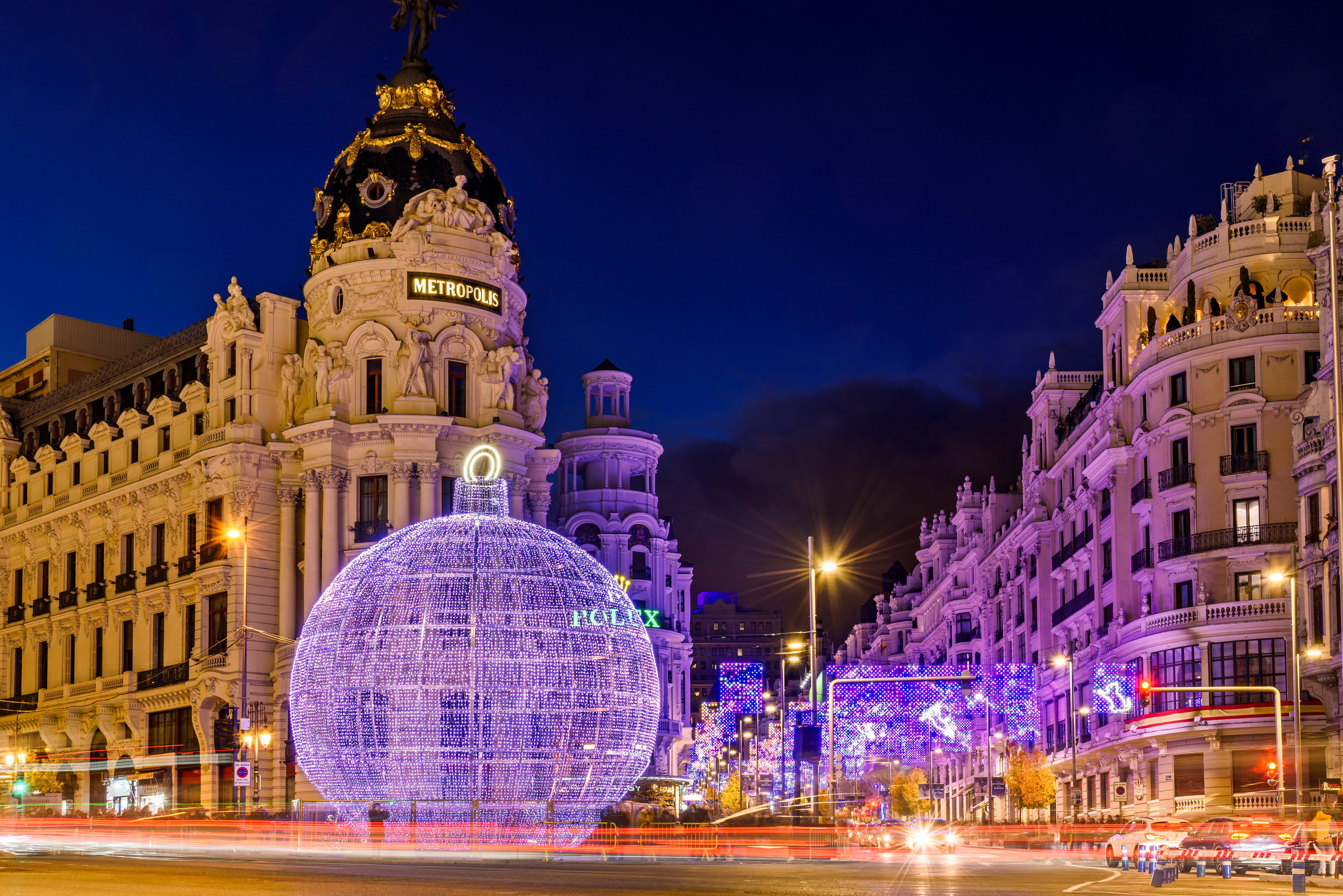 El centro de Madrid en Navidad.