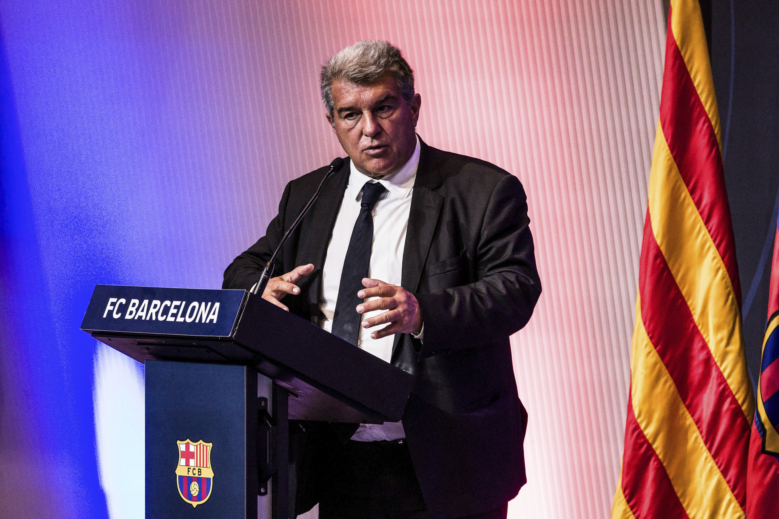 Laporta en un acto institucional del FC Barcelona.