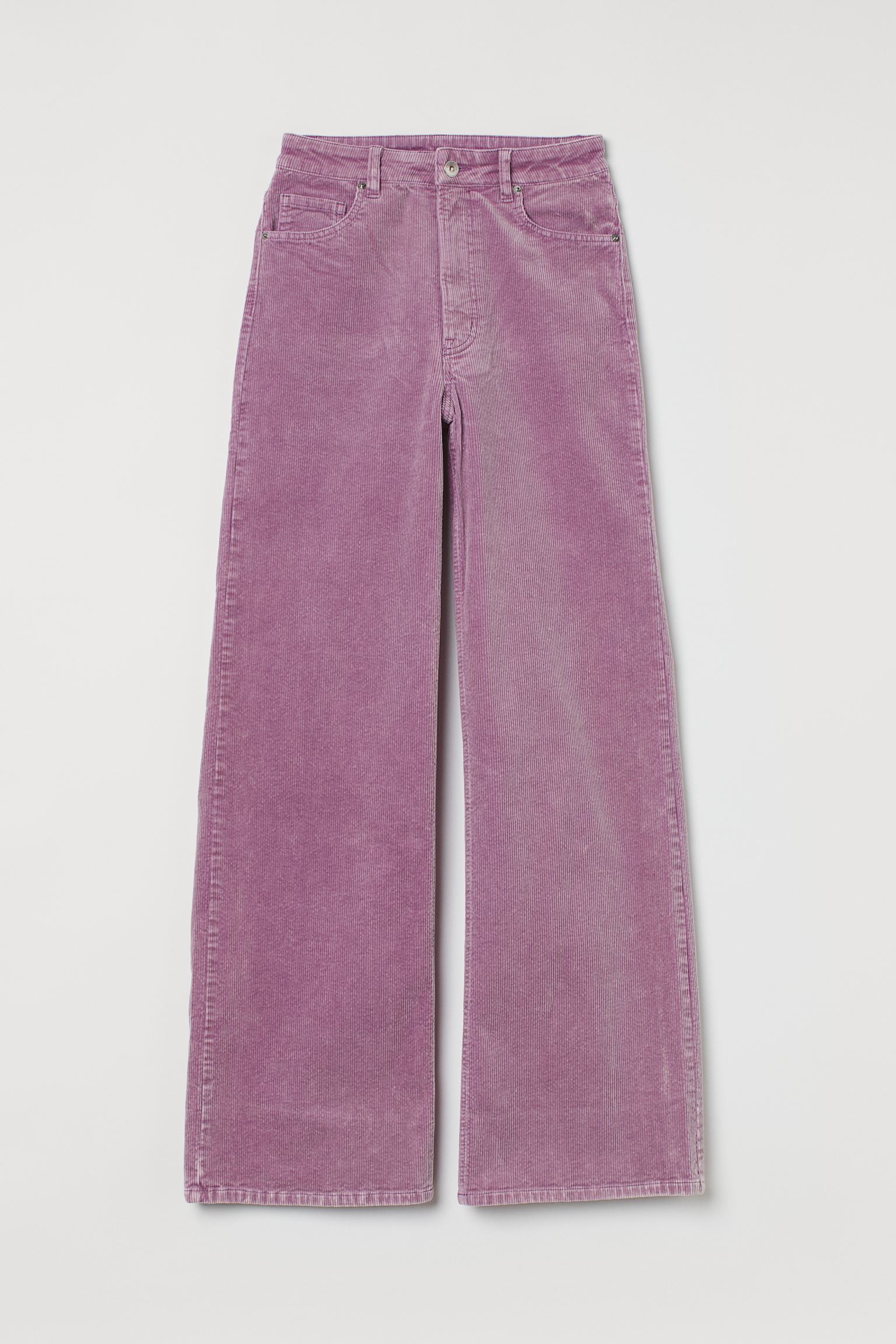 Pantalón de pana en lila de H&M para este otoño-invierno