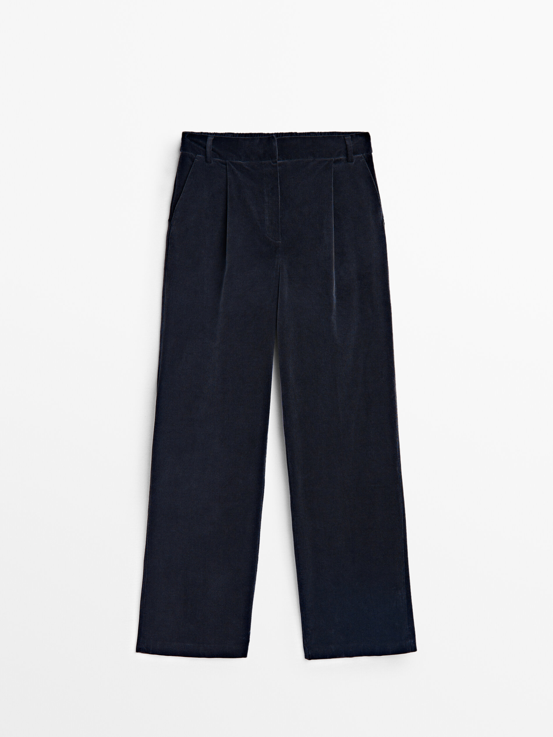 Pantalón de pana con cintura elástica de Massimo Dutti para este otoño-invierno