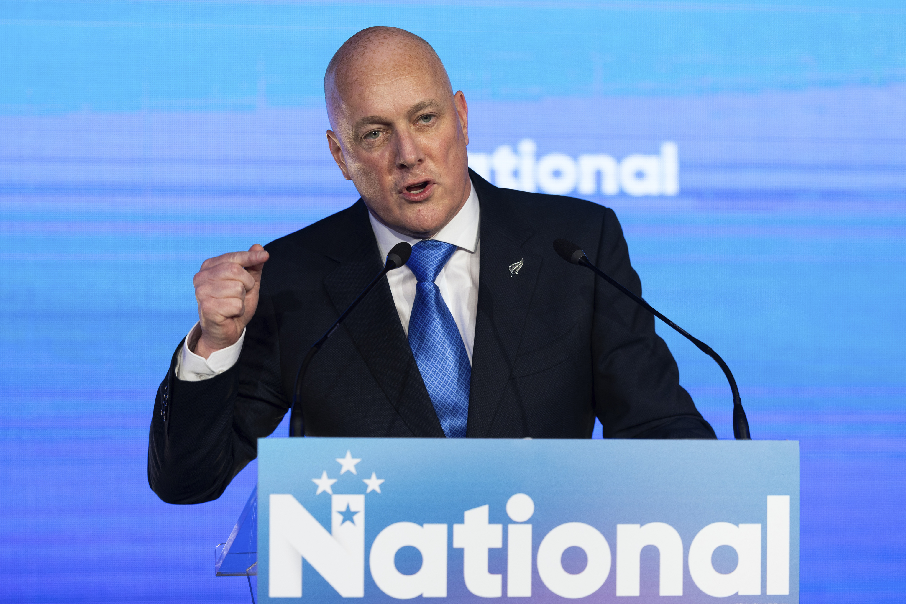 El lder del conservador Partido Nacional de Nueva Zelanda, Christopher Luxon