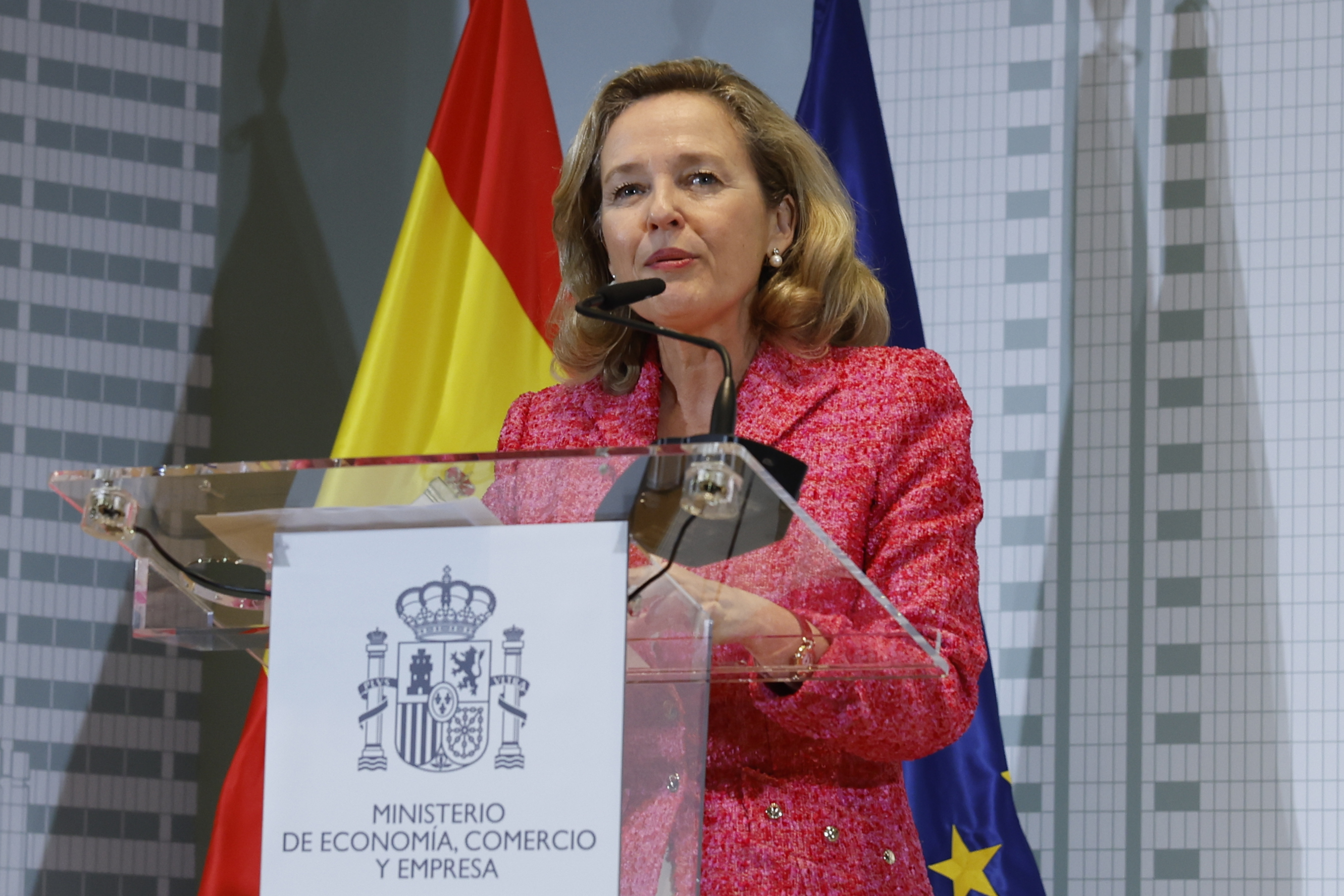 Nadia Calviño, vicepresidenta primera, este martes en Madrid.