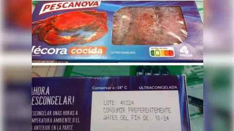 Pescanova retira el lote de nécoras investigado por la Agencia Alimentaria por posible salmonela