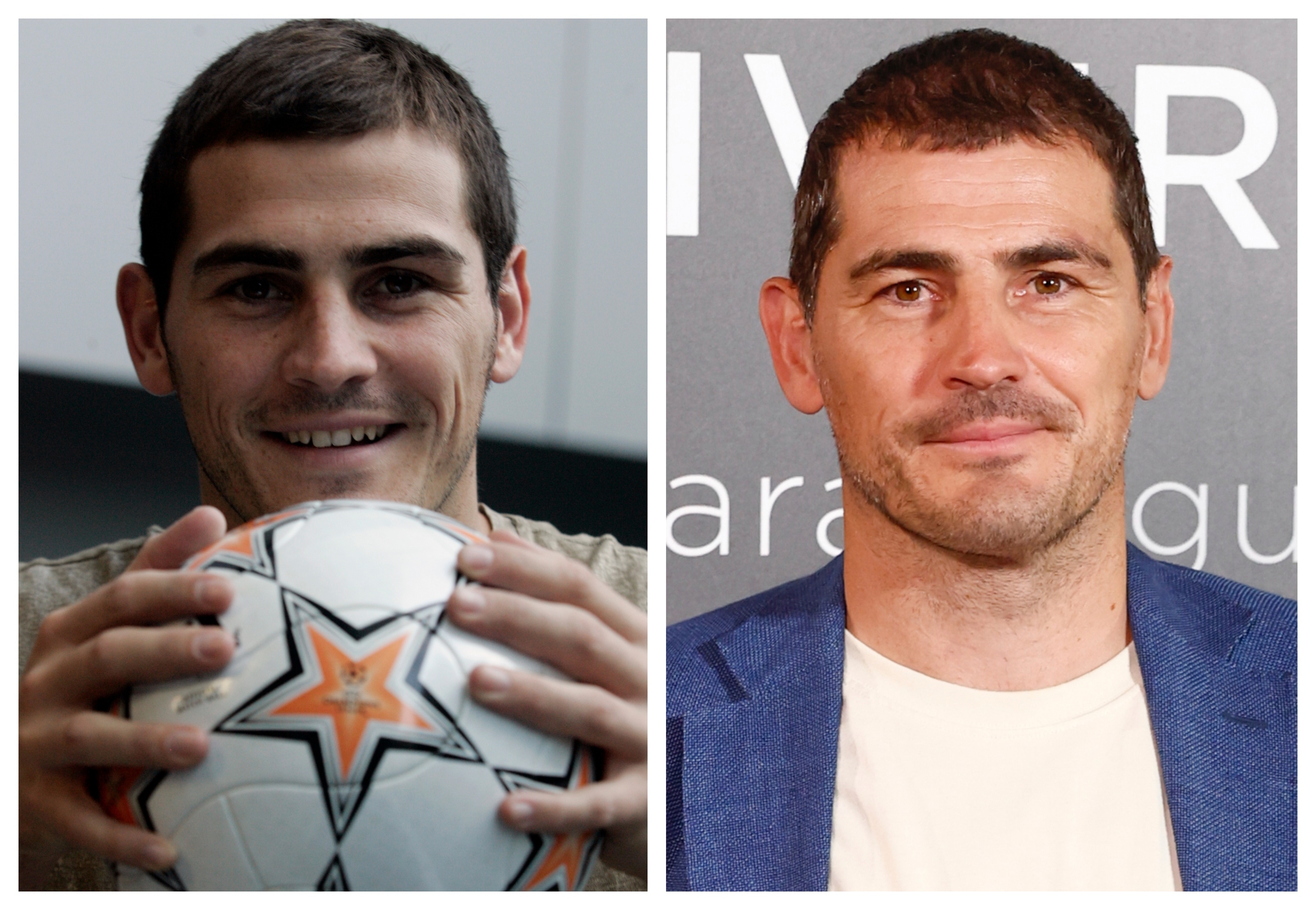 Iker Casillas en 2009 y en 2023