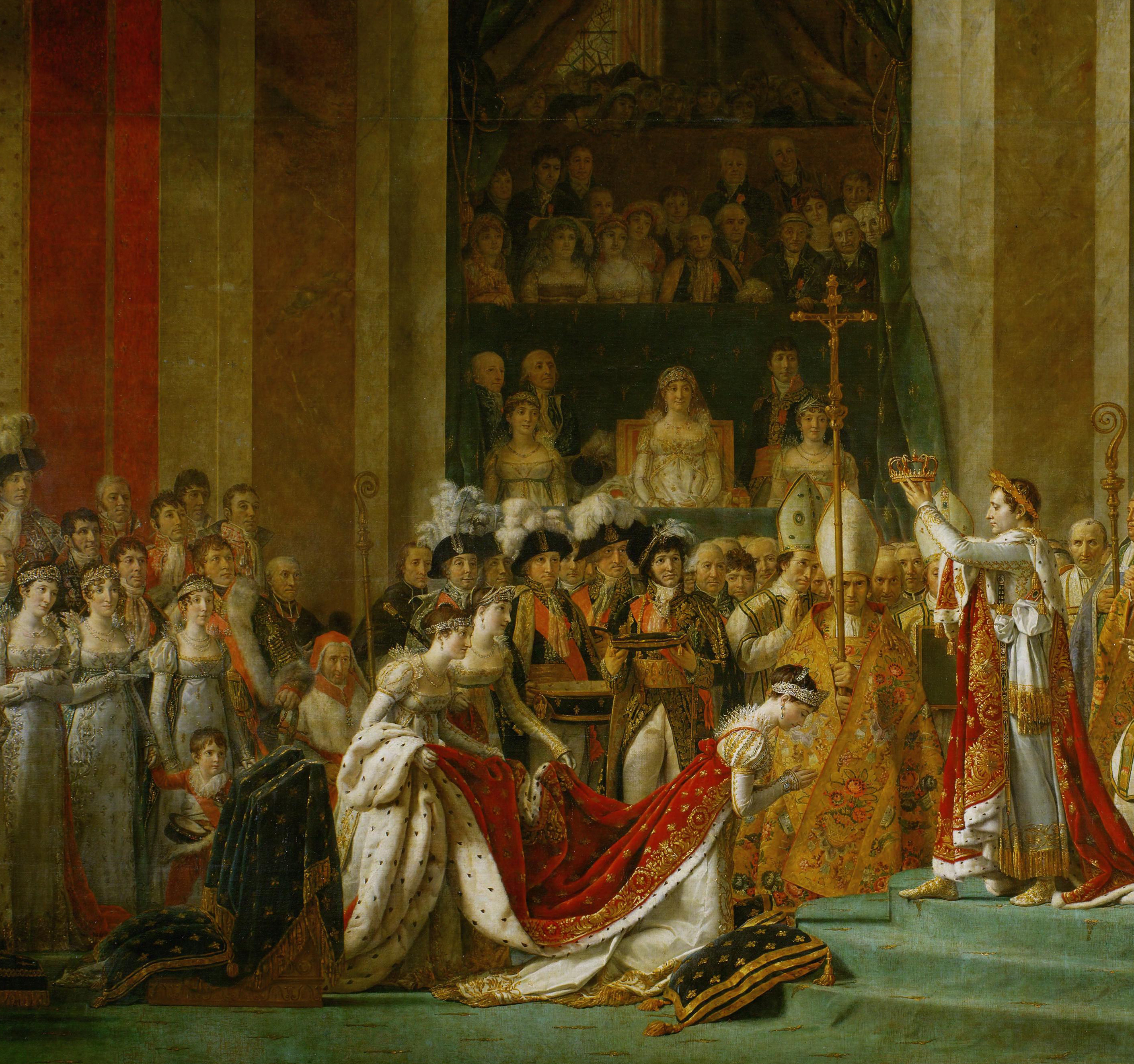 La consagración de Napoleón Bonaparte.
