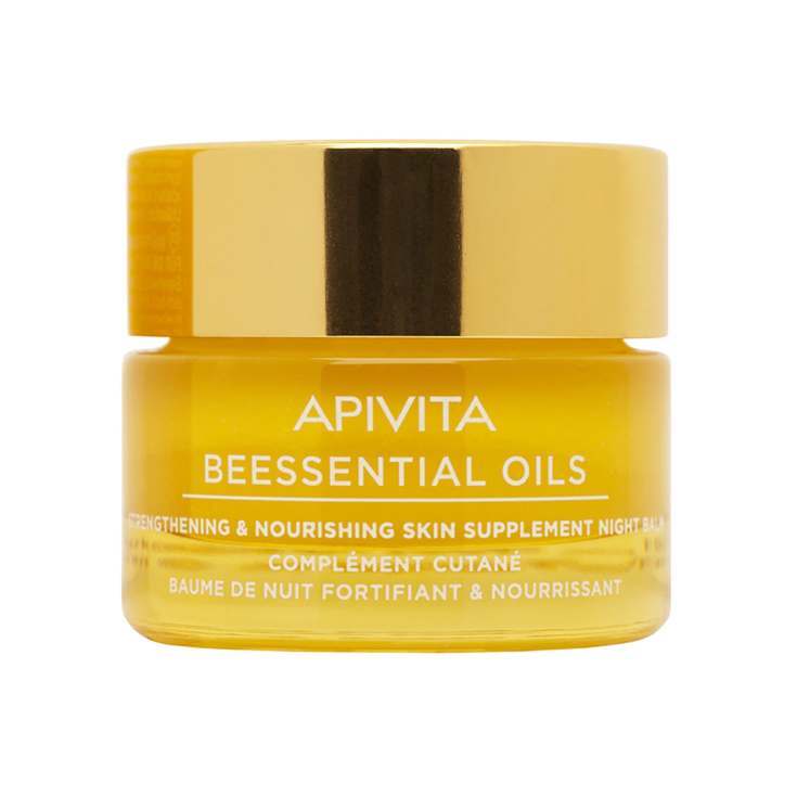 Productos waterless que puedes incorporar en tu rutina de belleza: bálsamo de noche Beessential Oils de Apivita