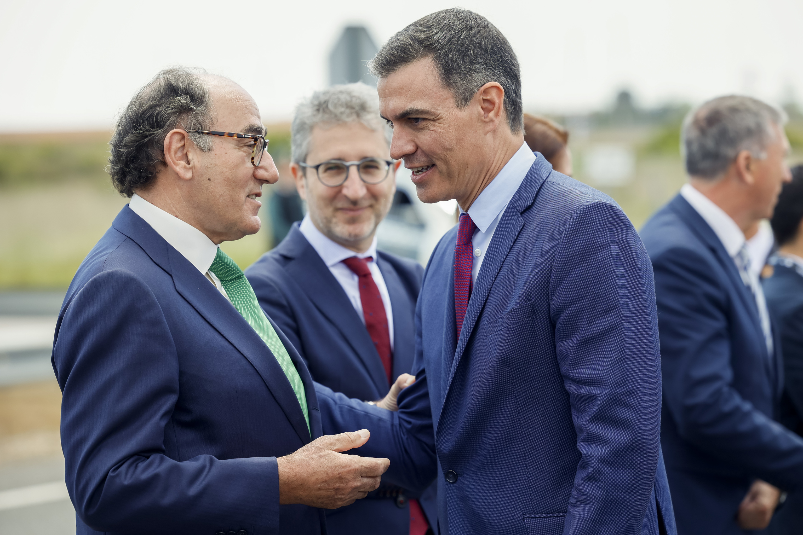 El presidente de Iberdrola, Ignacio Galán con Pedro Sánchez en un acto en Valencia en 2021