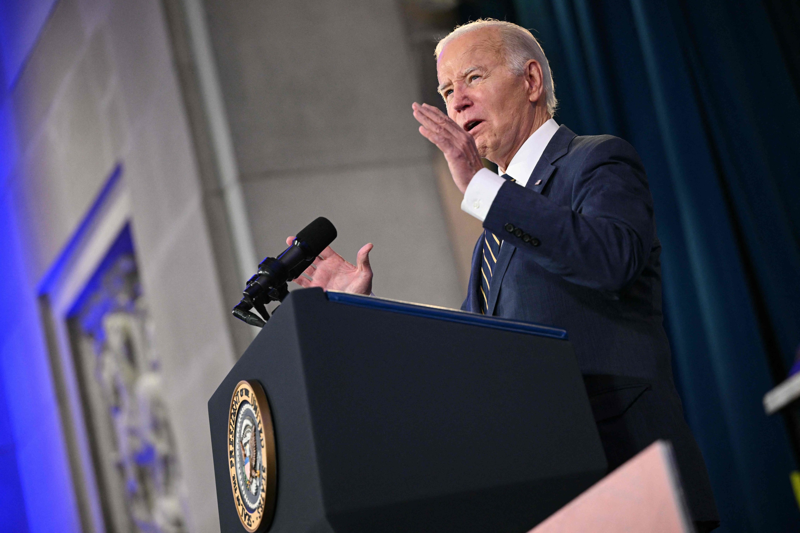 Biden in his appearance on Ukraine.