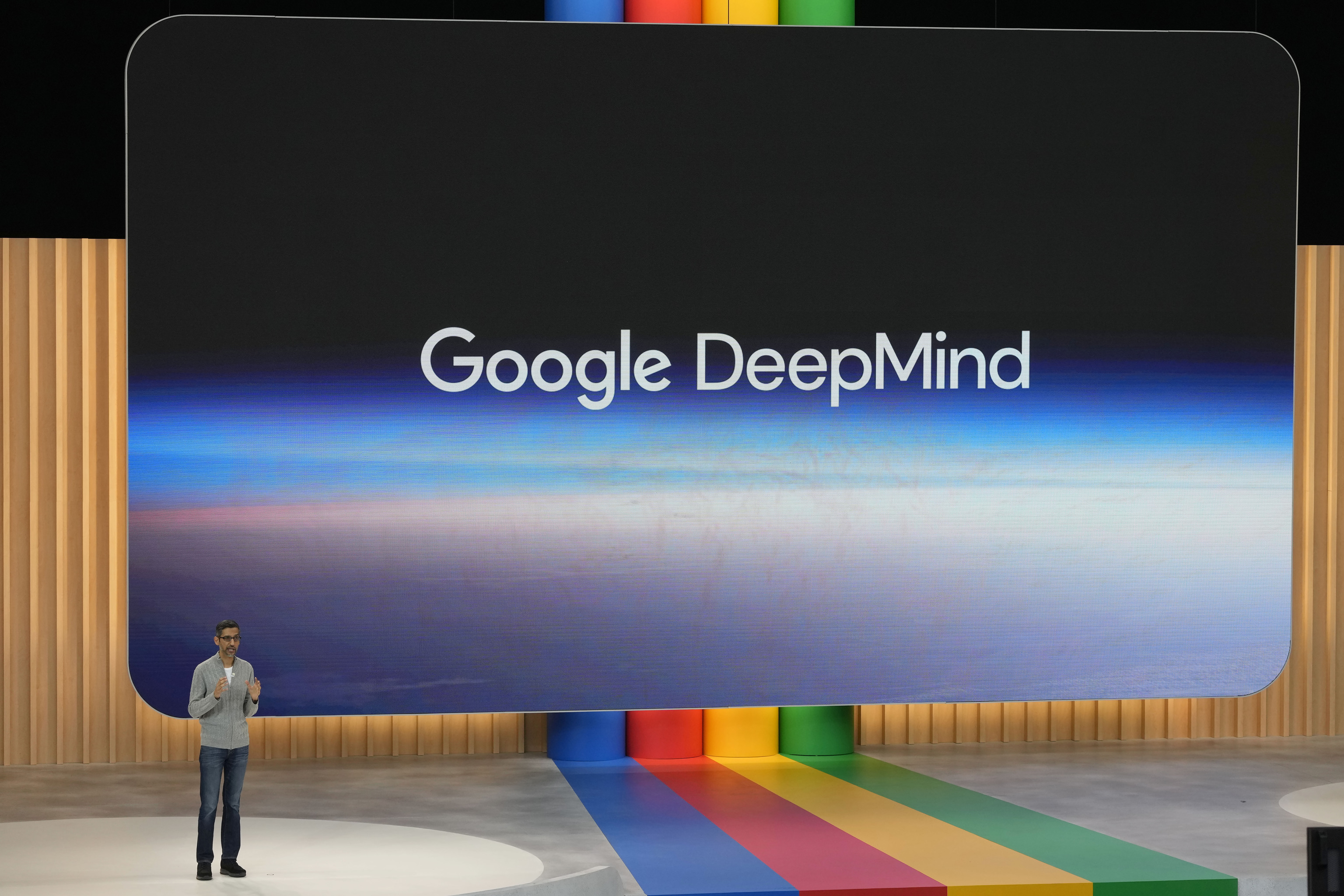 El CEO de Alphabet, Sundar Pichai, en la presentación de Gemini.
