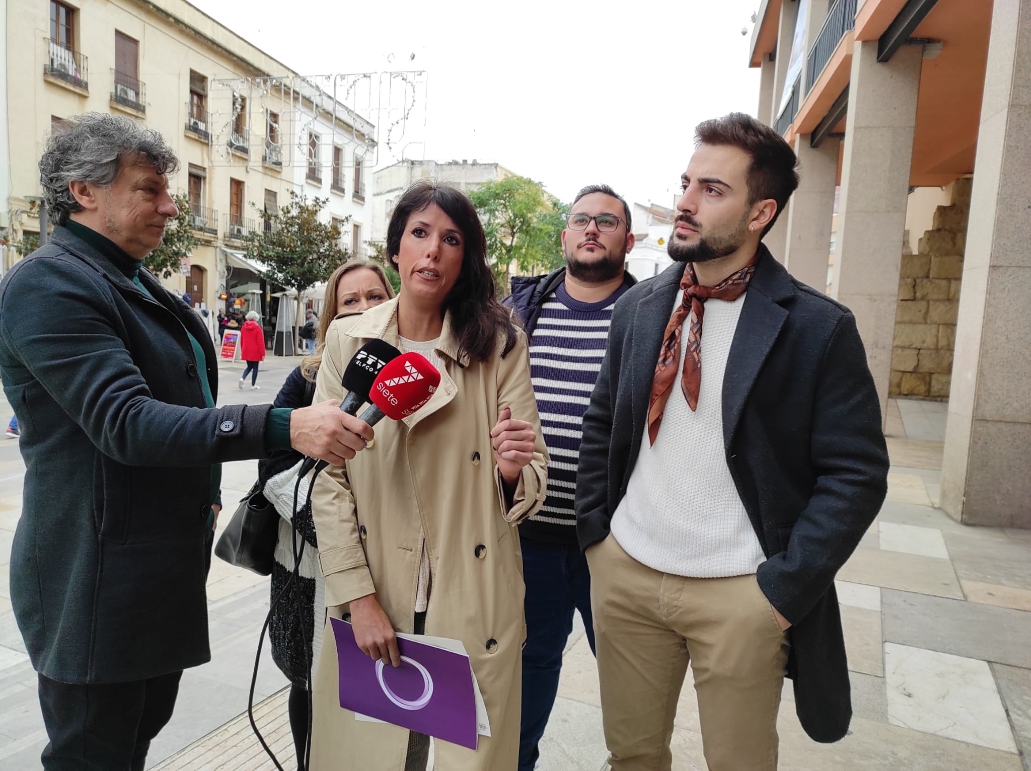 La secretaria general de Podemos Andaluca, Martina Velarde, este jueves en Crdoba.