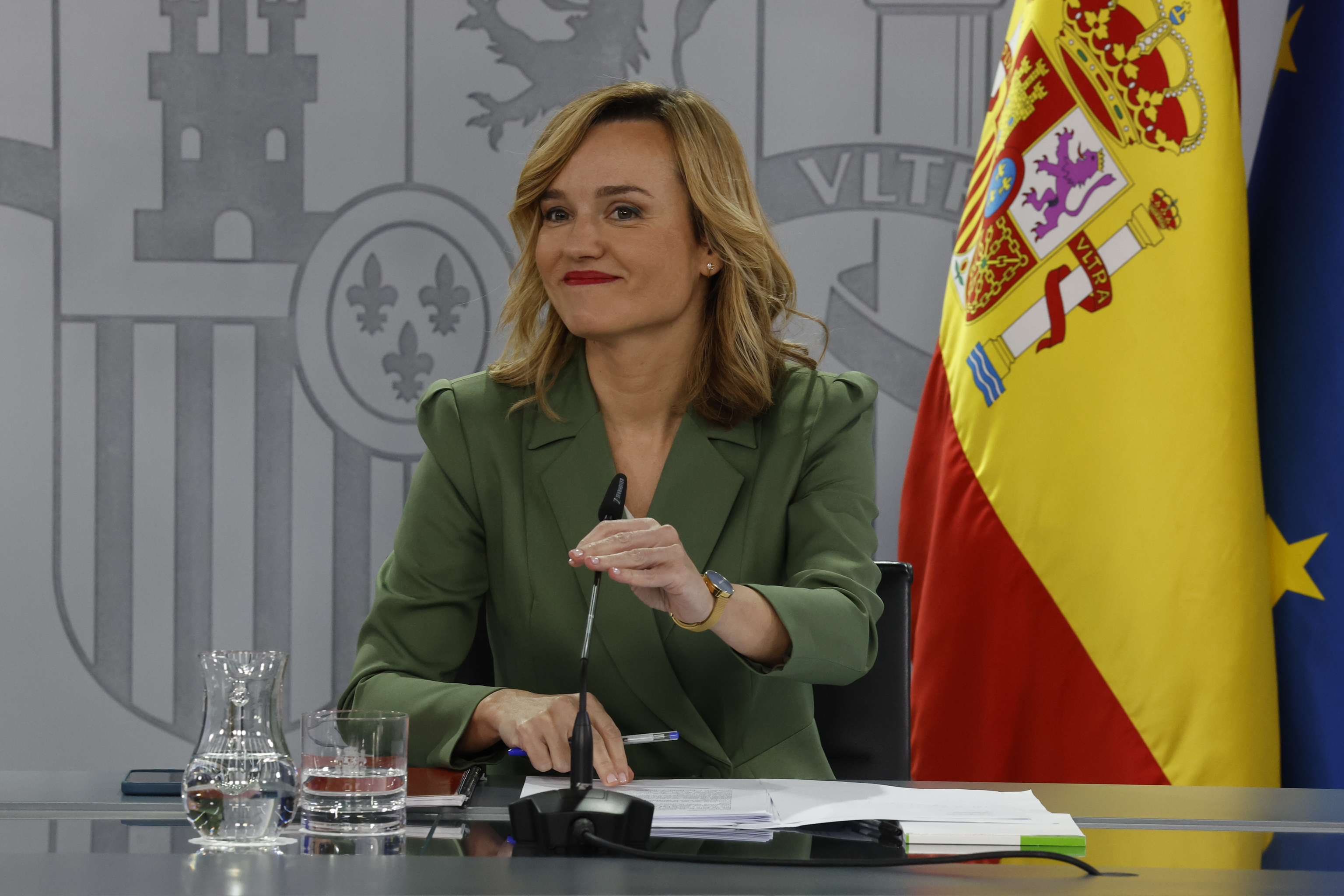 Pilar Alegra, ministra de Educacin y Formacin Profesional y Deportes, y portavoz del Gobierno.