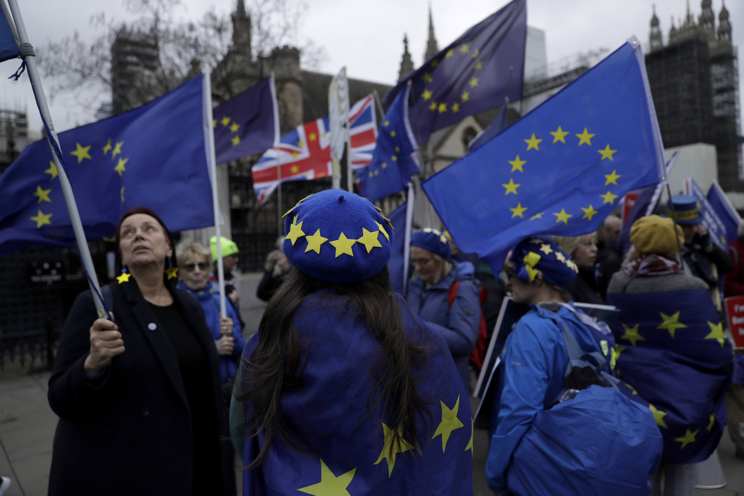 Manifestación en Londres pidiendo el regreso del Reino Unido a la UE.