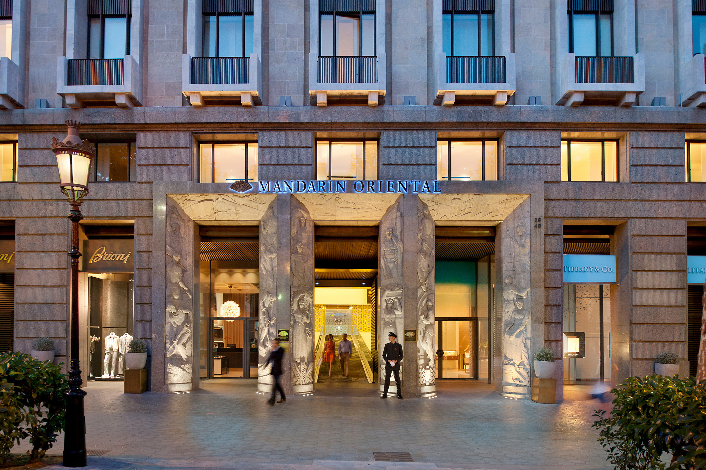 Image of the Mandarin Oriental hotel in Barcelona.