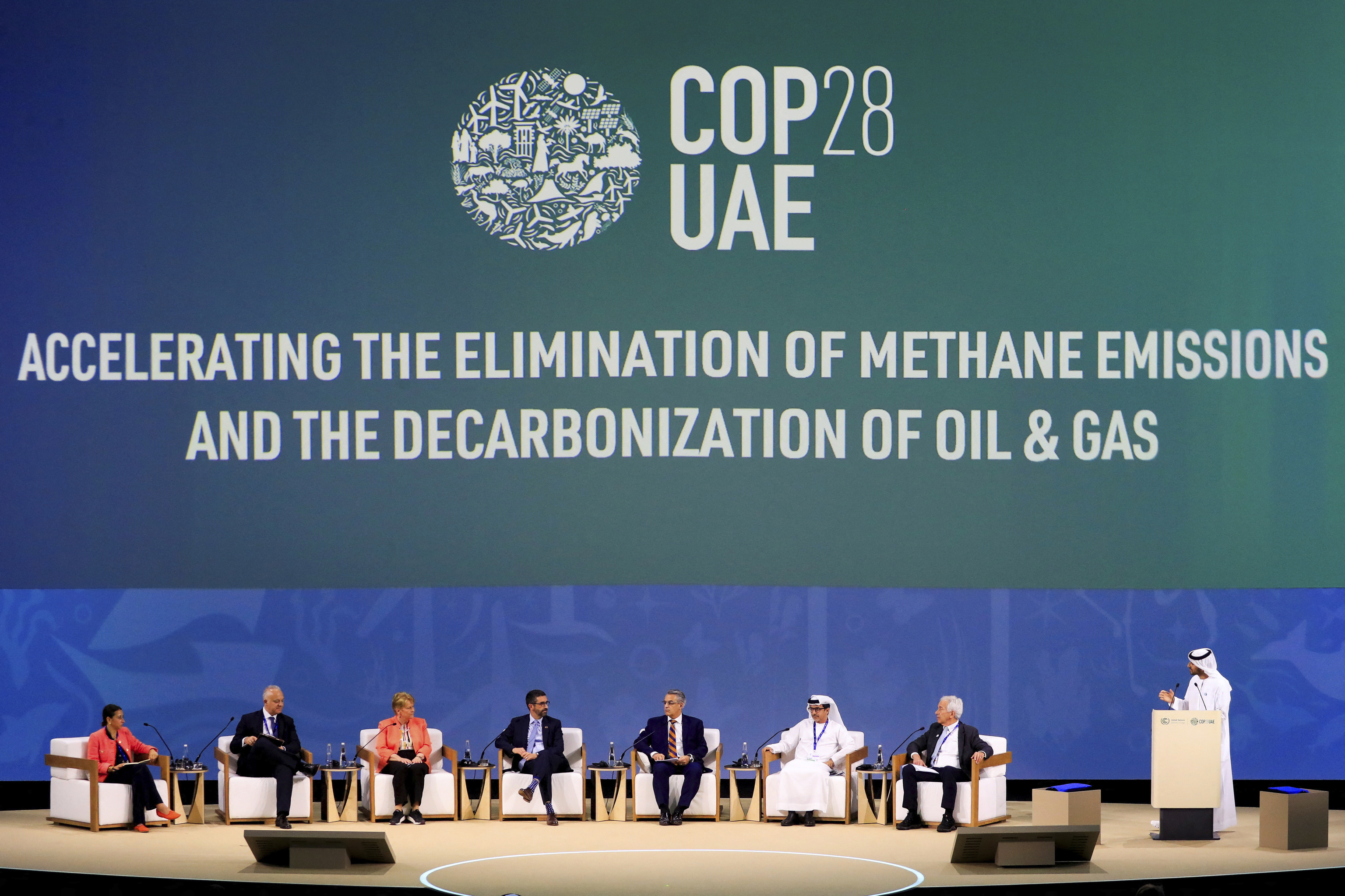 Celebracin de la COP28 en Dubi.