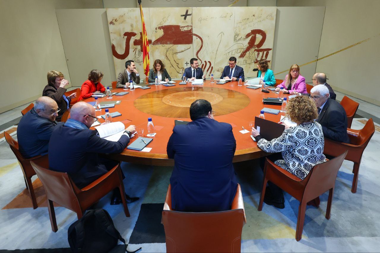 Reunión del Gobierno catalán celebrada el martes.