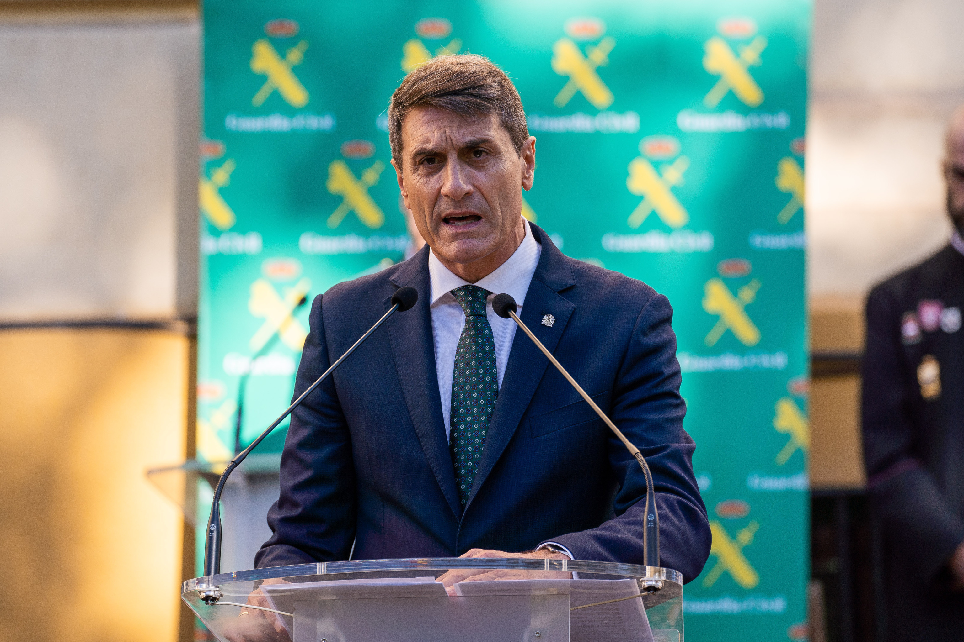 El delegado del Gobierno en Andaluca, Pedro Fernndez, en un acto de la Guardia Civil.